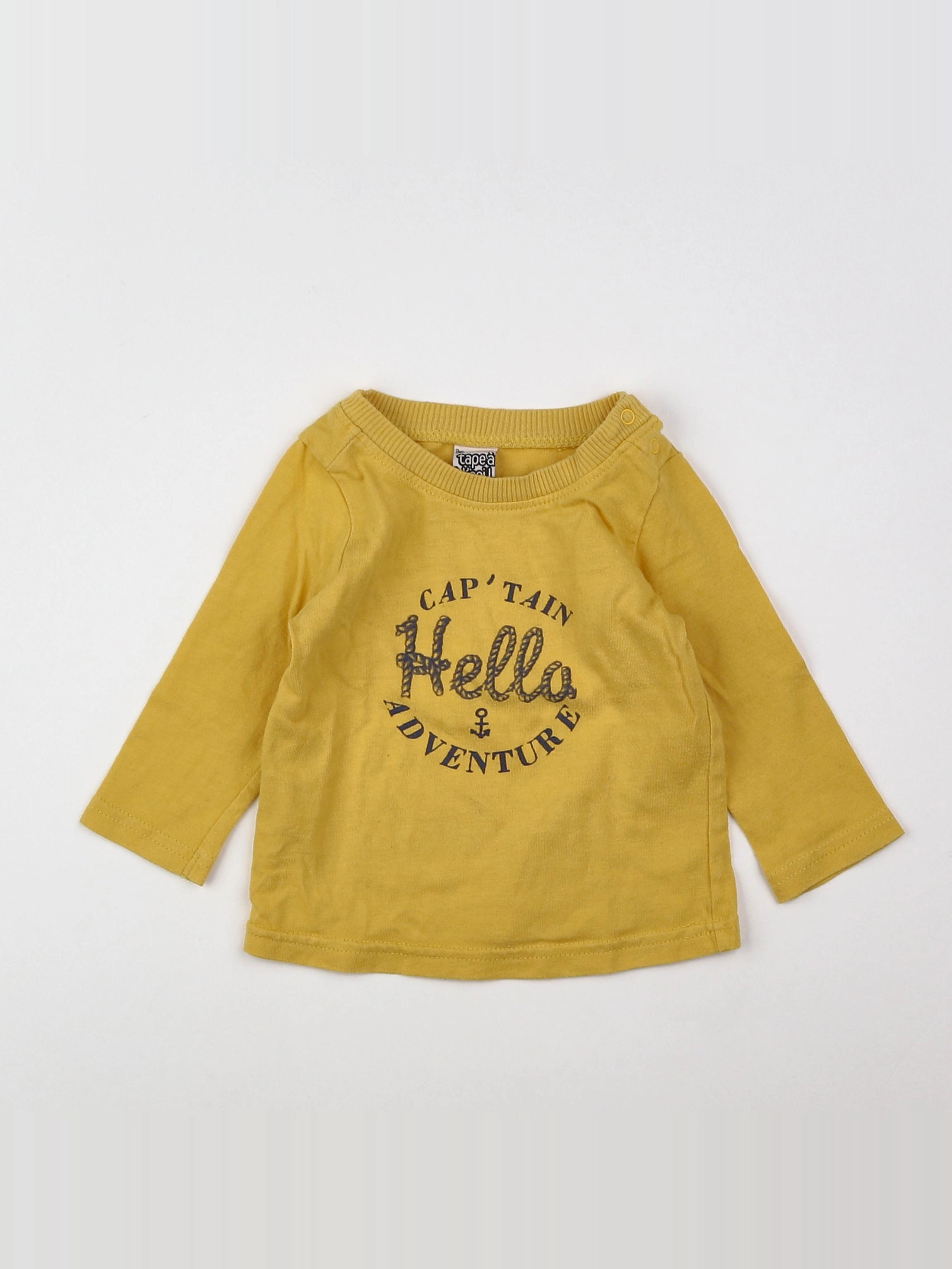 Tape à l'oeil - tee-shirt jaune - 9 mois