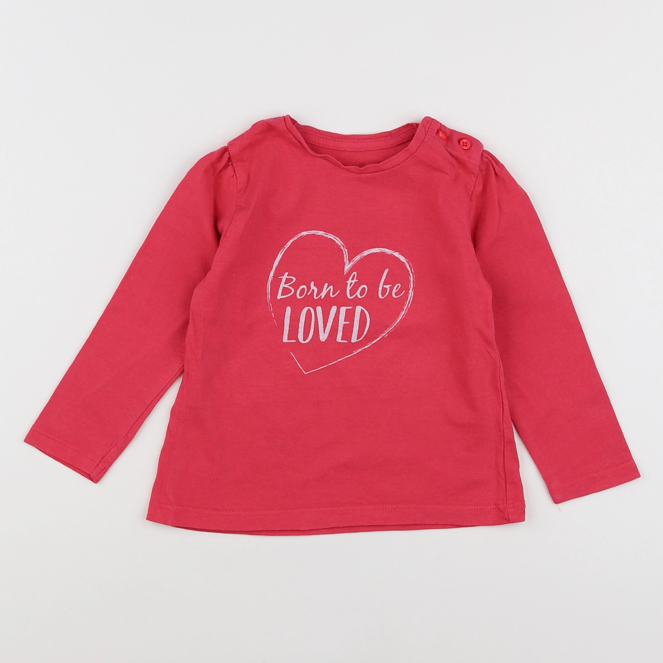 Vertbaudet - tee-shirt rose - 18 mois