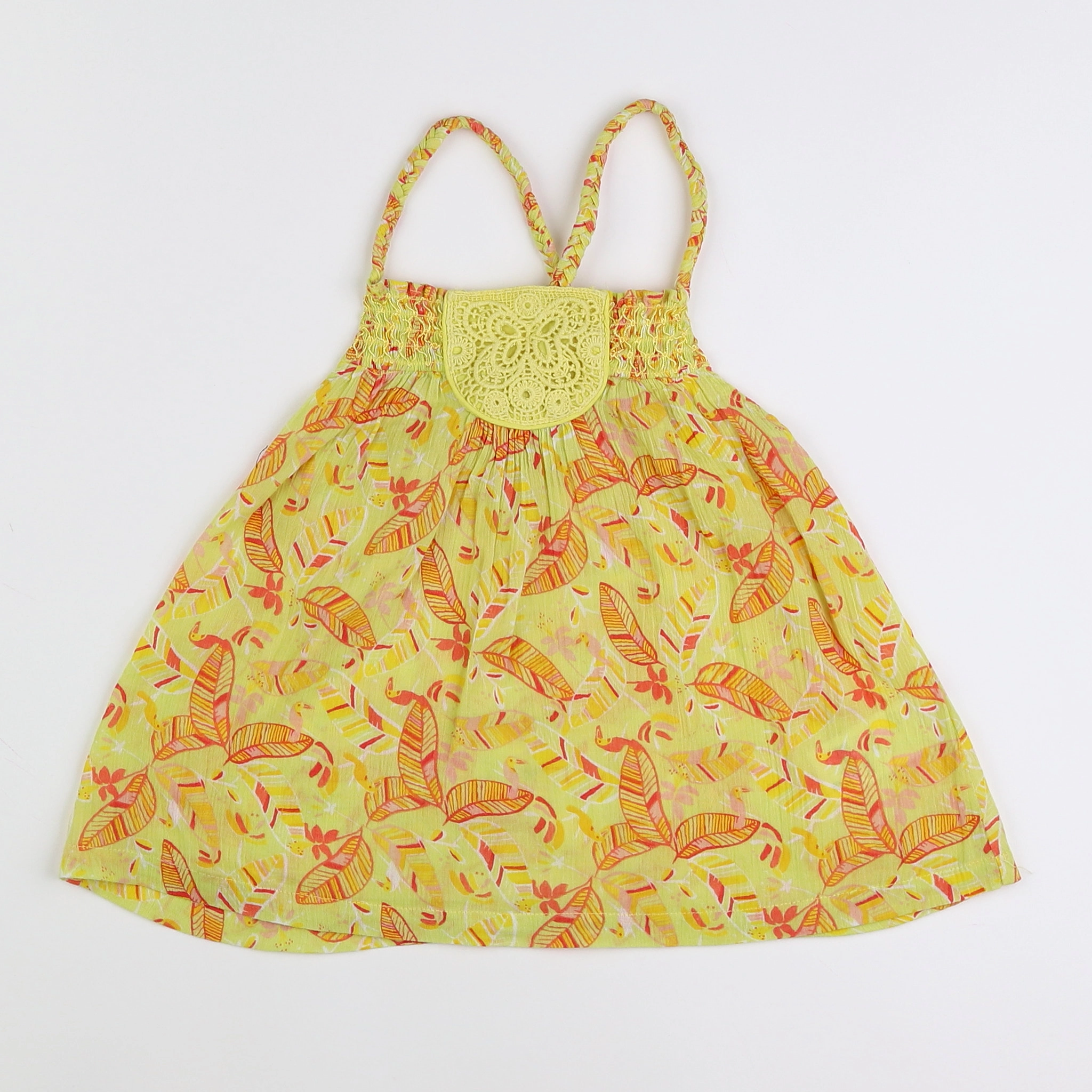 Vertbaudet - blouse jaune - 5 ans
