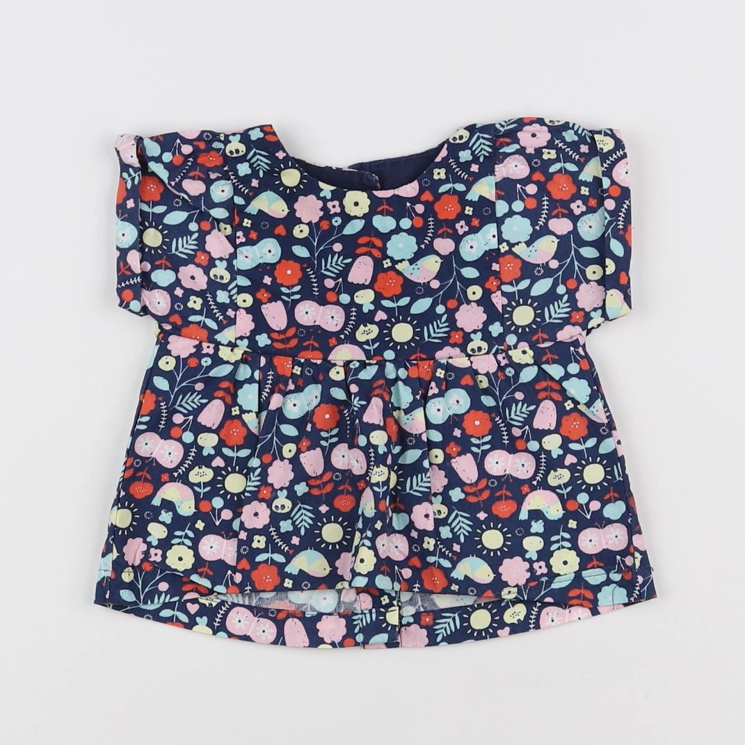 Vertbaudet - blouse multicolore - 6 mois