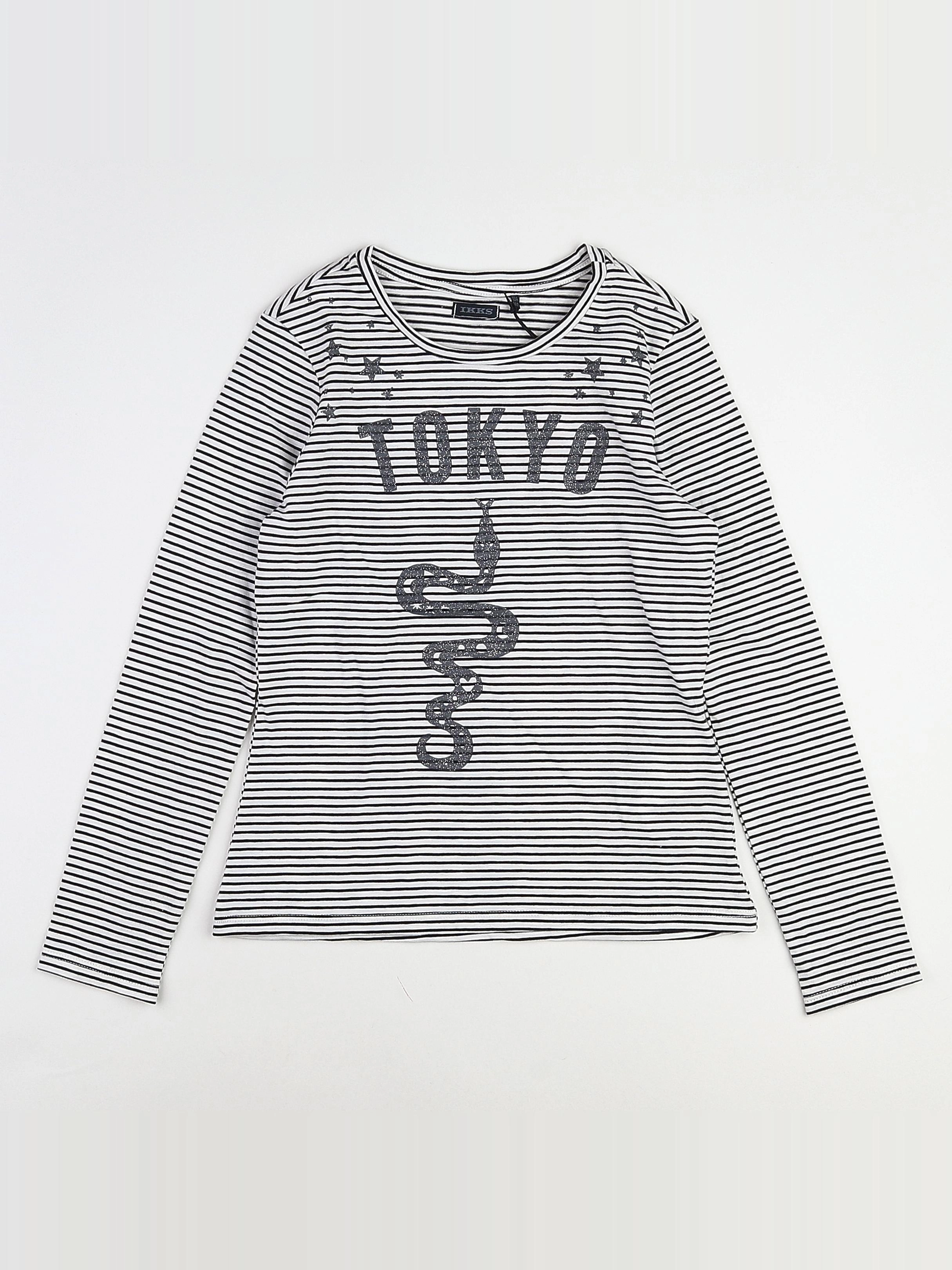 IKKS - tee-shirt blanc (neuf) - 10 ans
