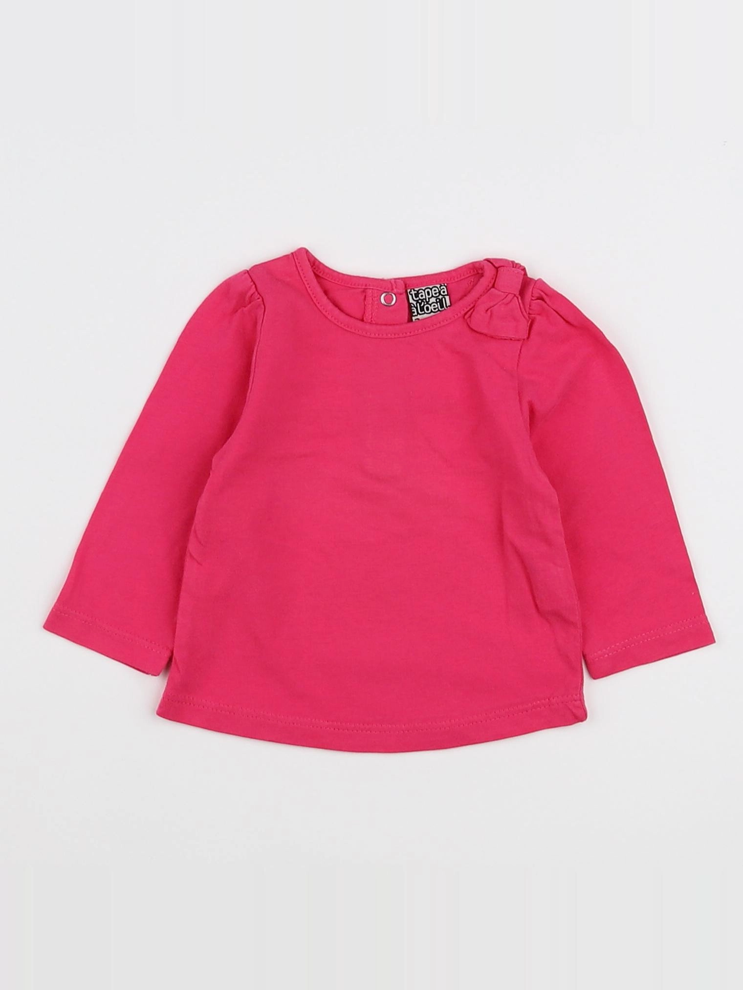 Tape à l'oeil - tee-shirt rose - 3 mois