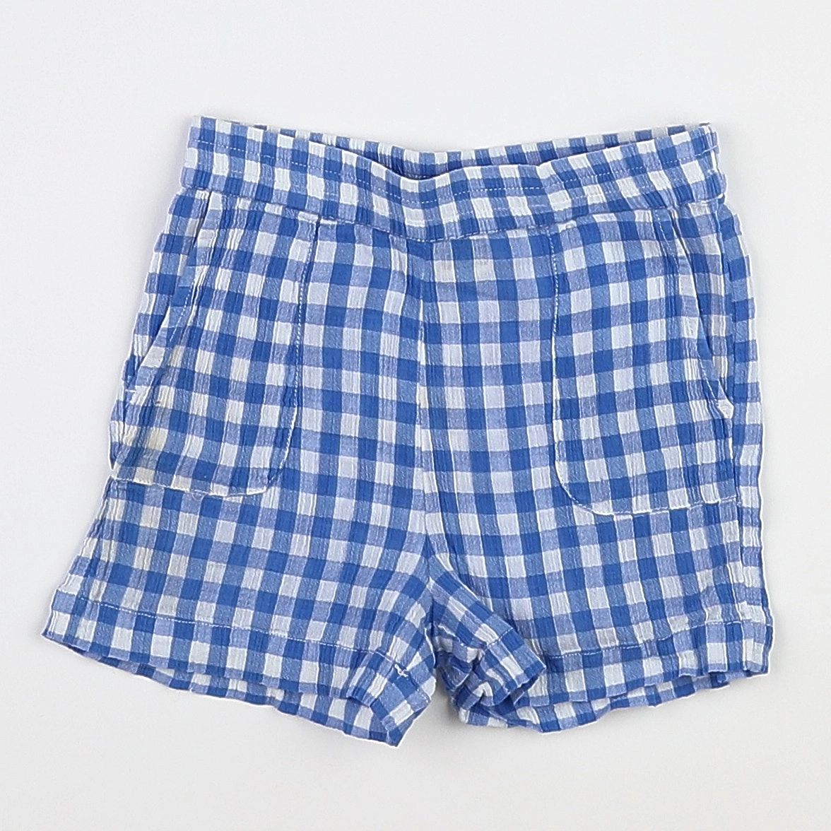 Bonton - short bleu, blanc - 2 ans