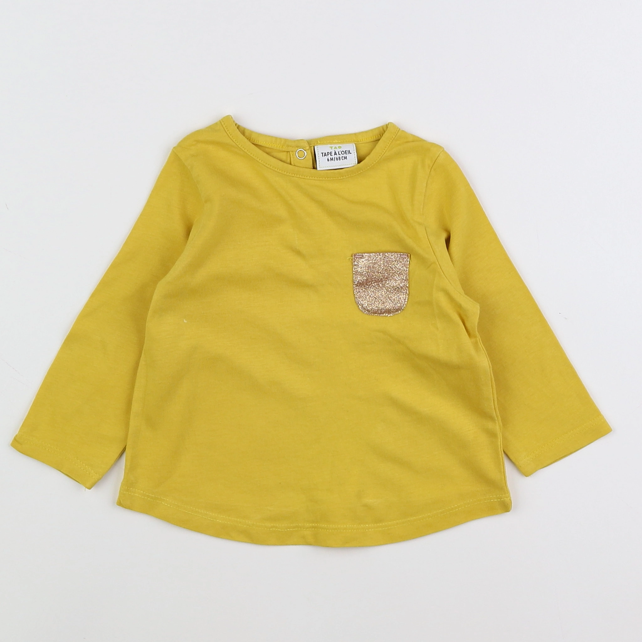 Tape à l'oeil - tee-shirt jaune, or - 3 mois