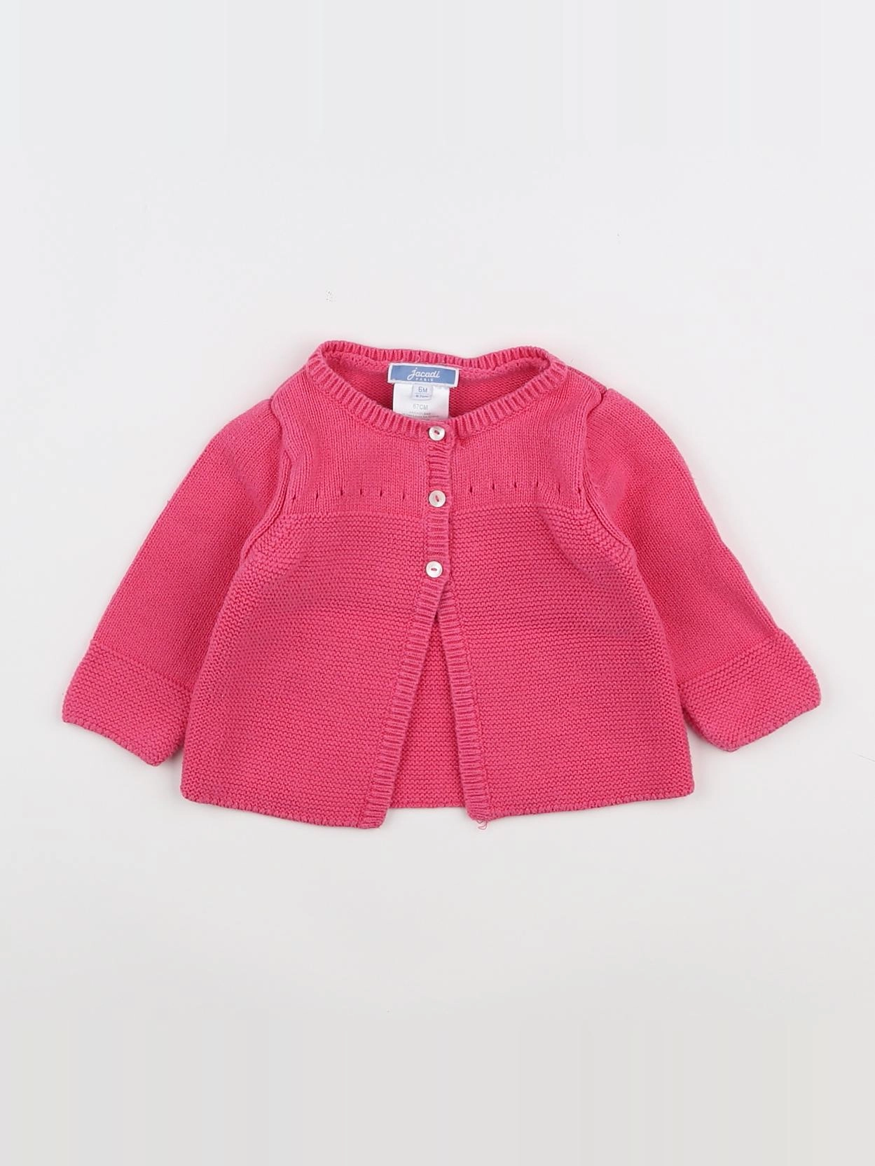Jacadi - gilet rose - 6 mois