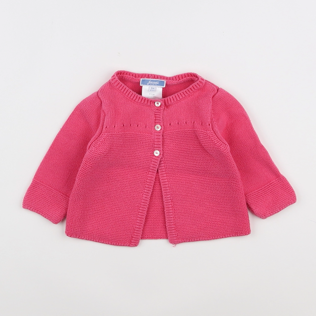 Jacadi - gilet rose - 6 mois