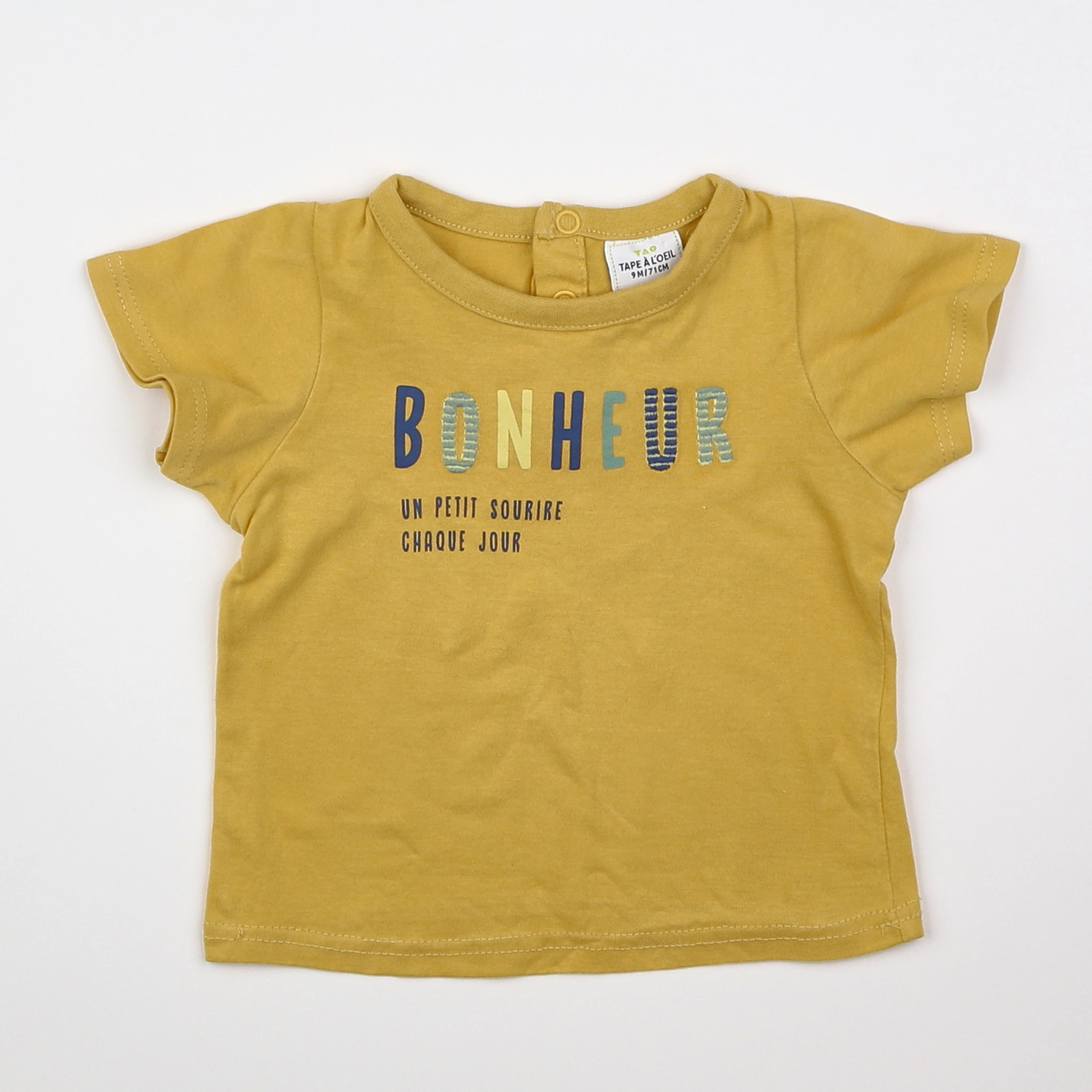 Tape à l'oeil - tee-shirt jaune - 9 mois