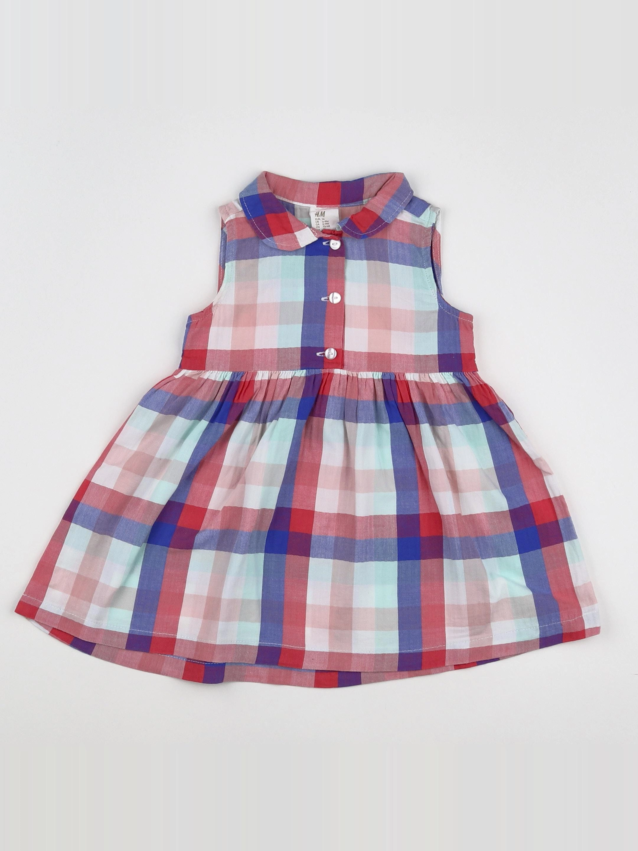 H&M - robe multicolore - 6/9 mois