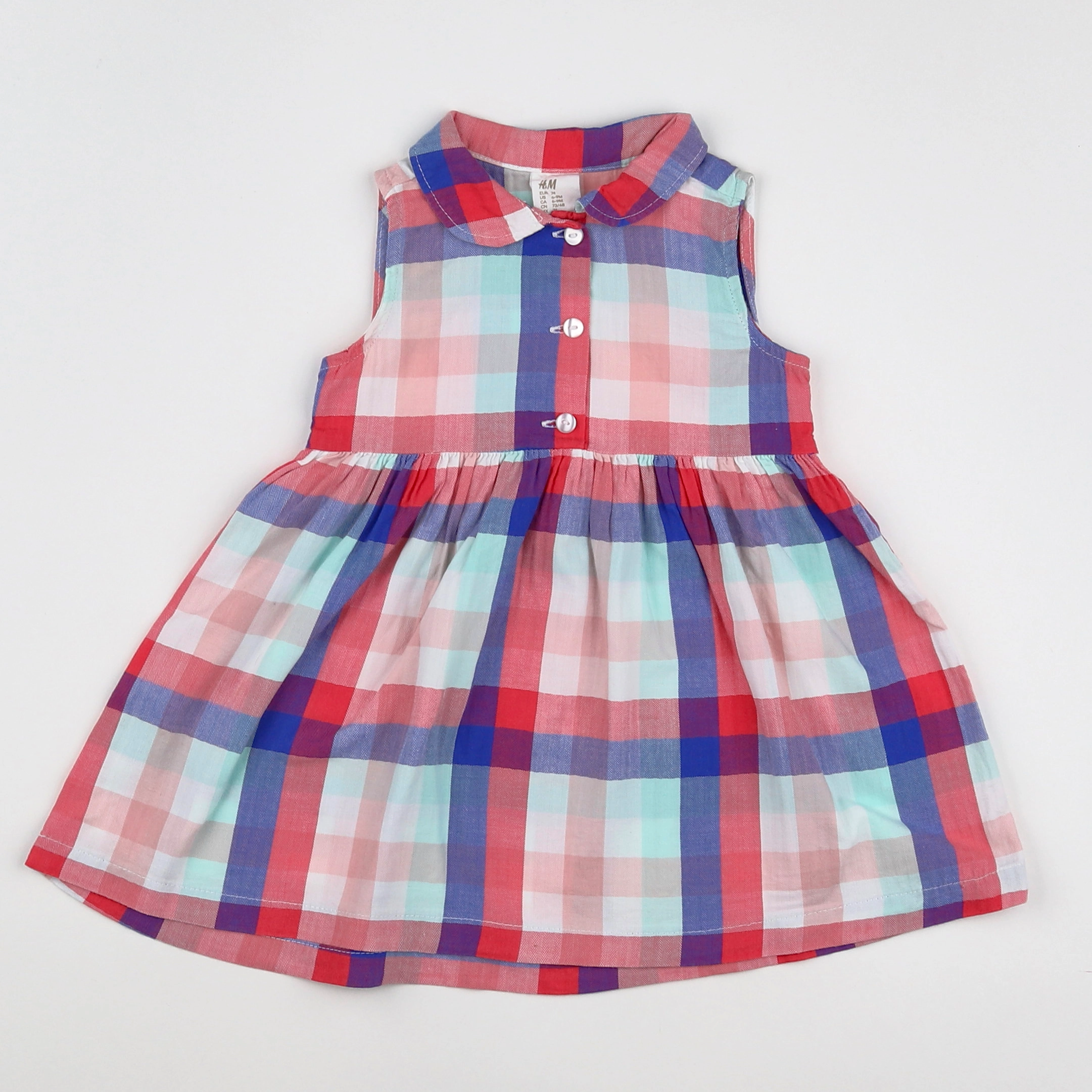 H&M - robe multicolore - 6/9 mois