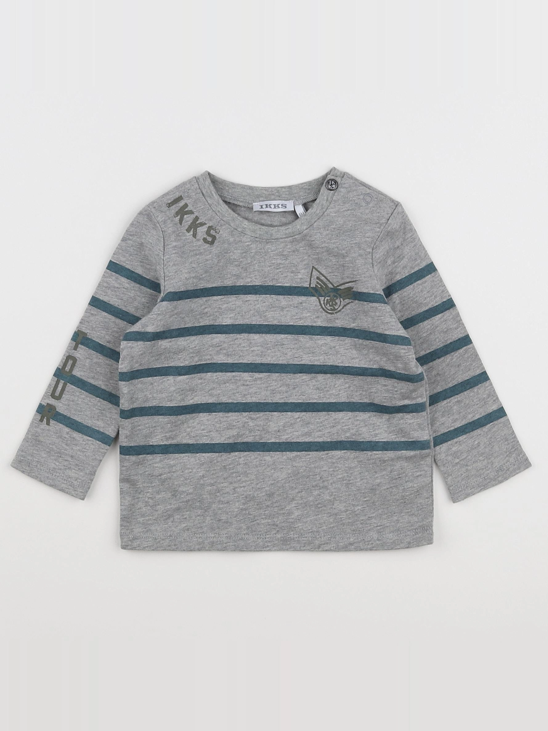 IKKS - tee-shirt gris - 6 mois