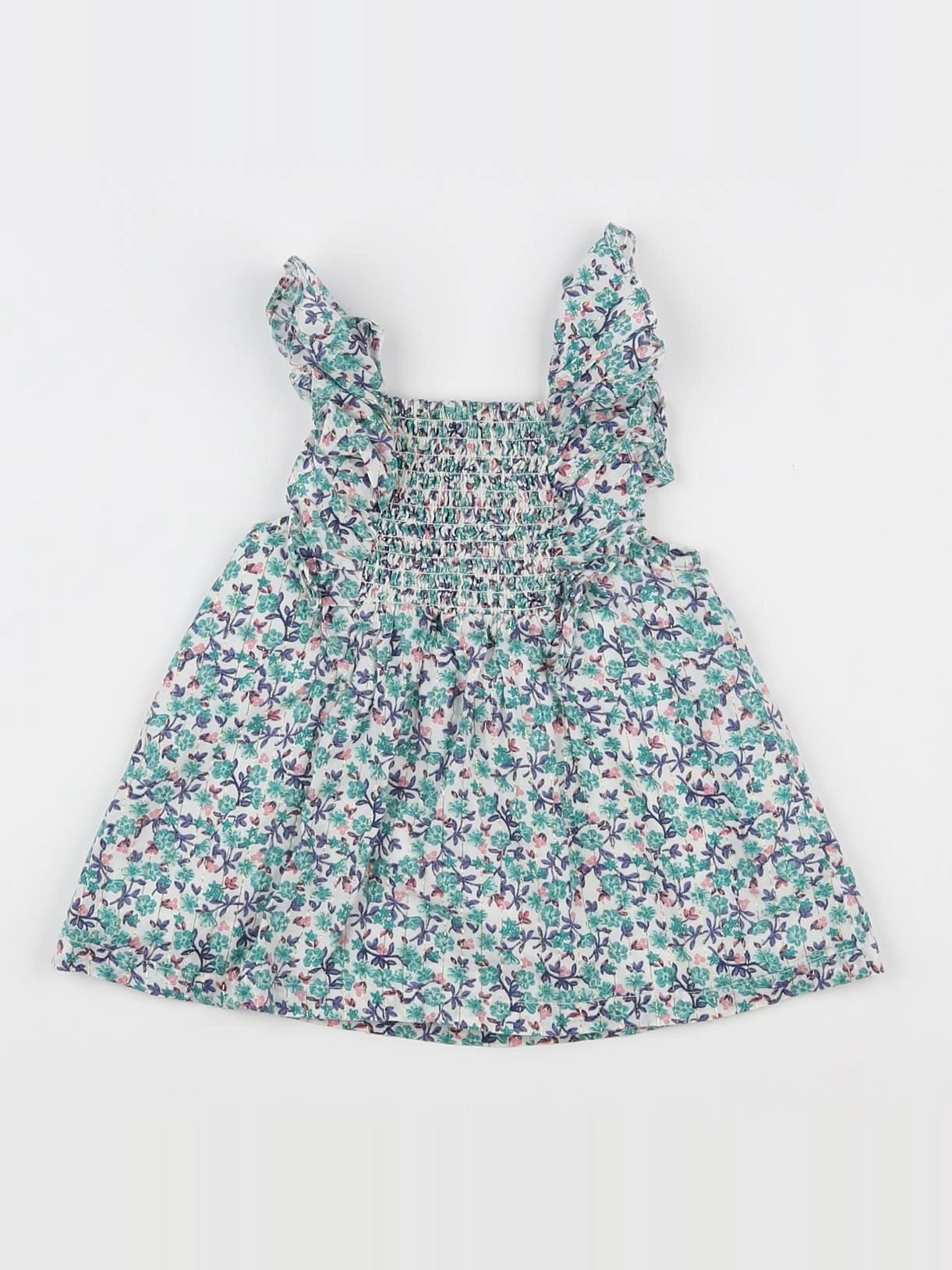 Tape à l'oeil - robe vert - 6 mois