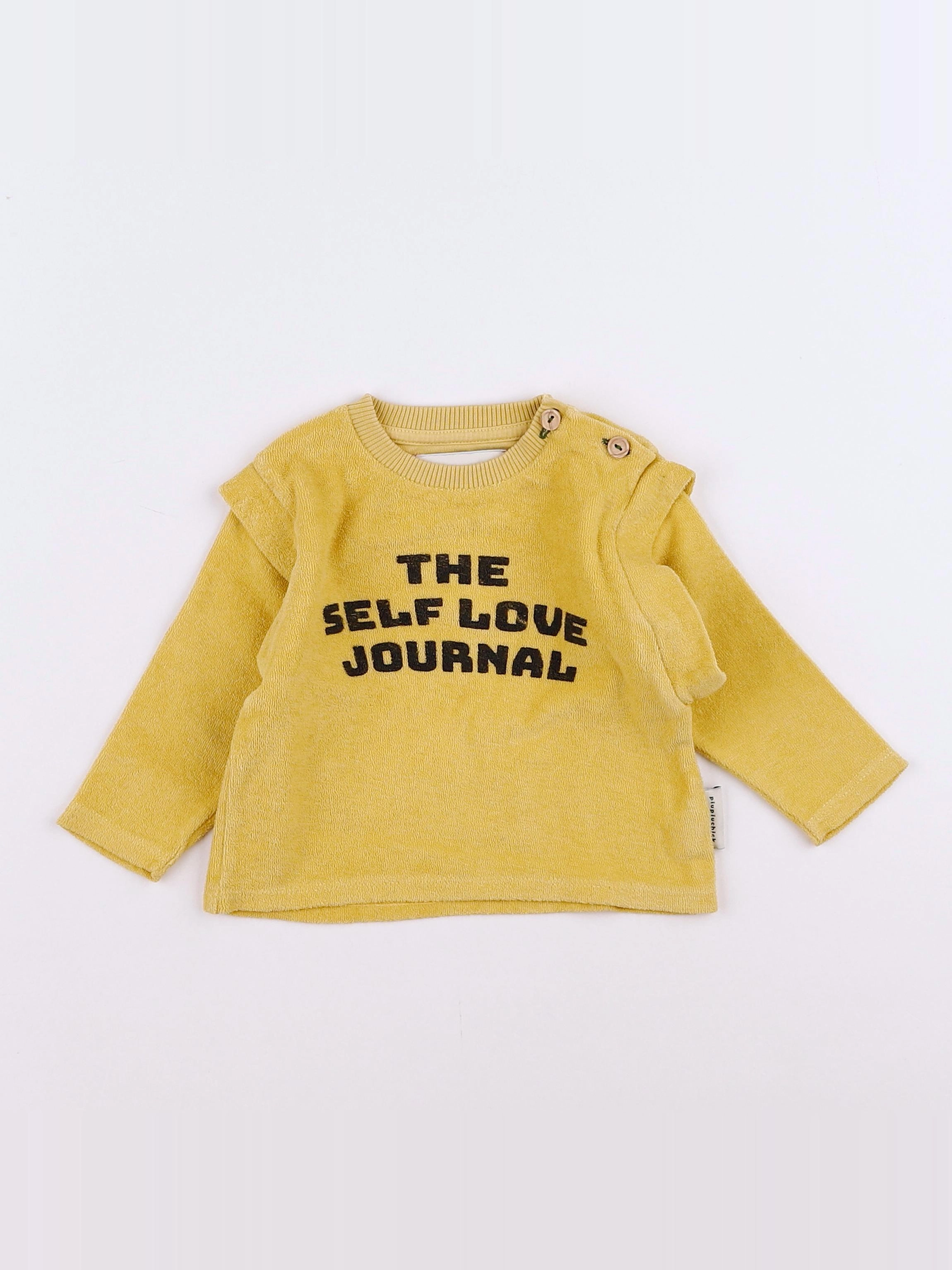 Piupiuchick - sweat jaune - 3 mois