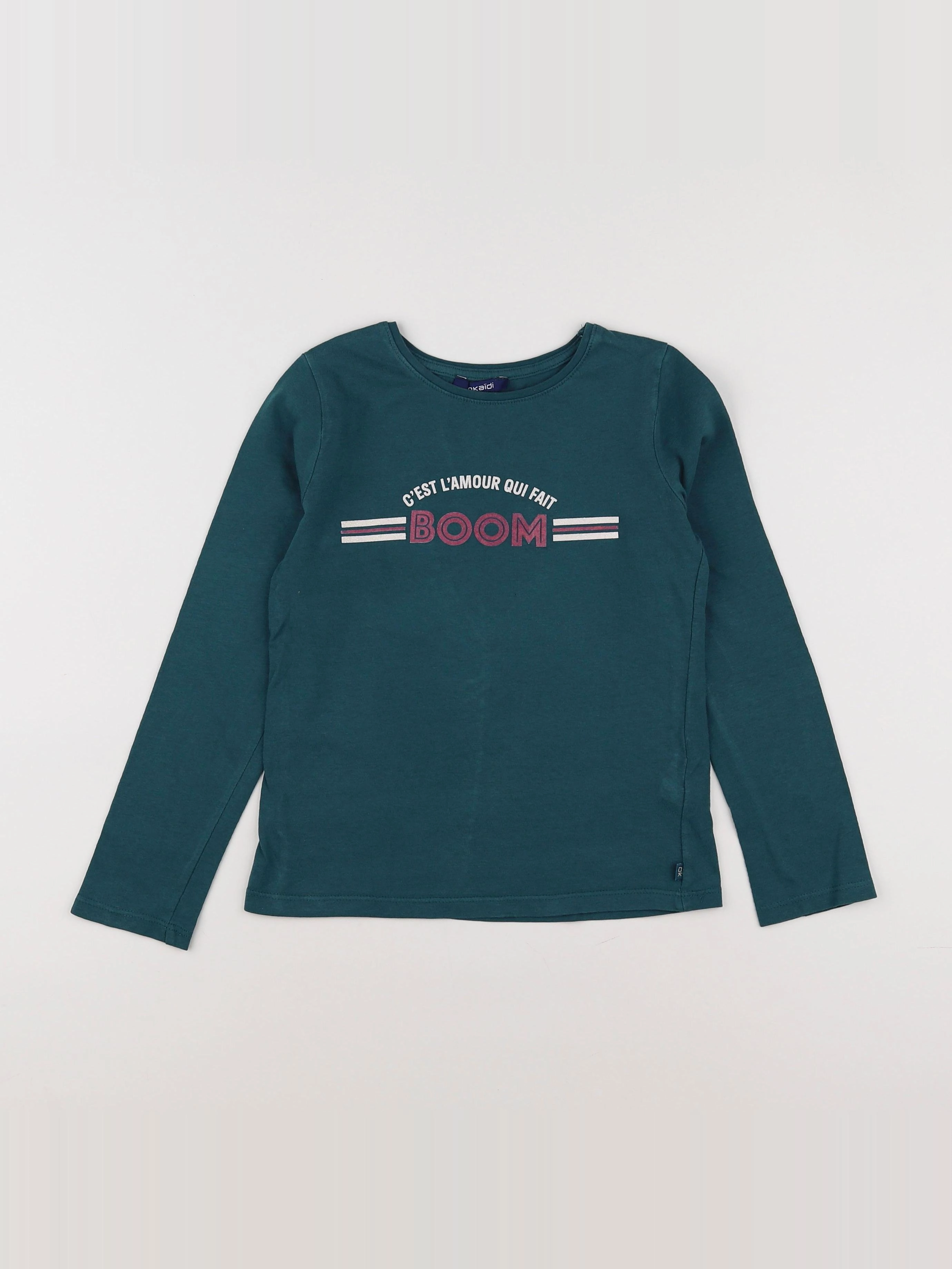 Okaidi - tee-shirt vert - 8 ans