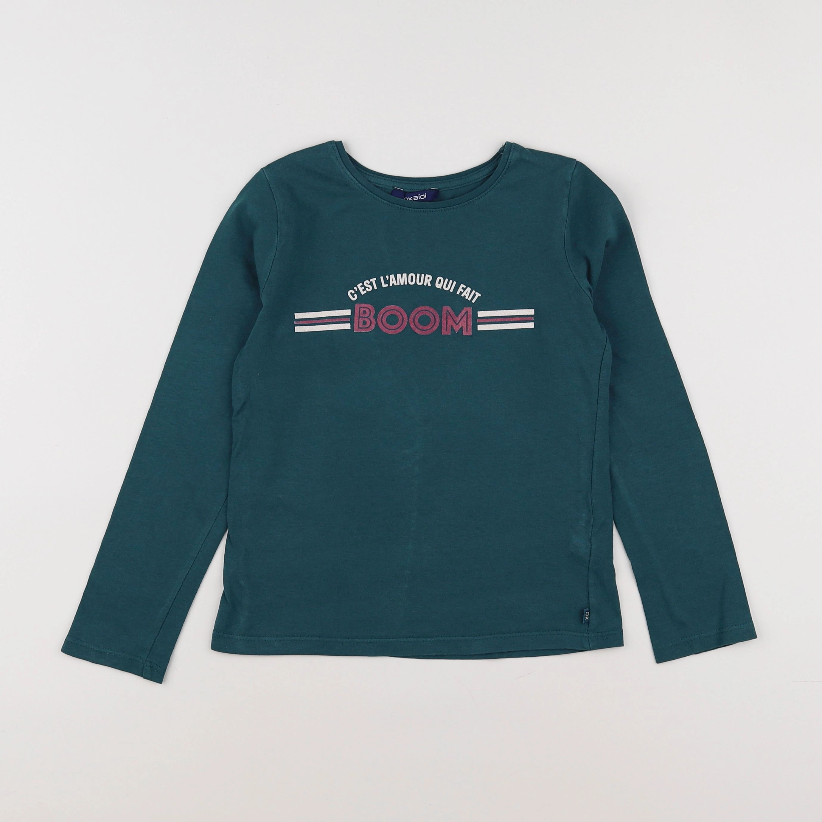 Okaidi - tee-shirt vert - 8 ans