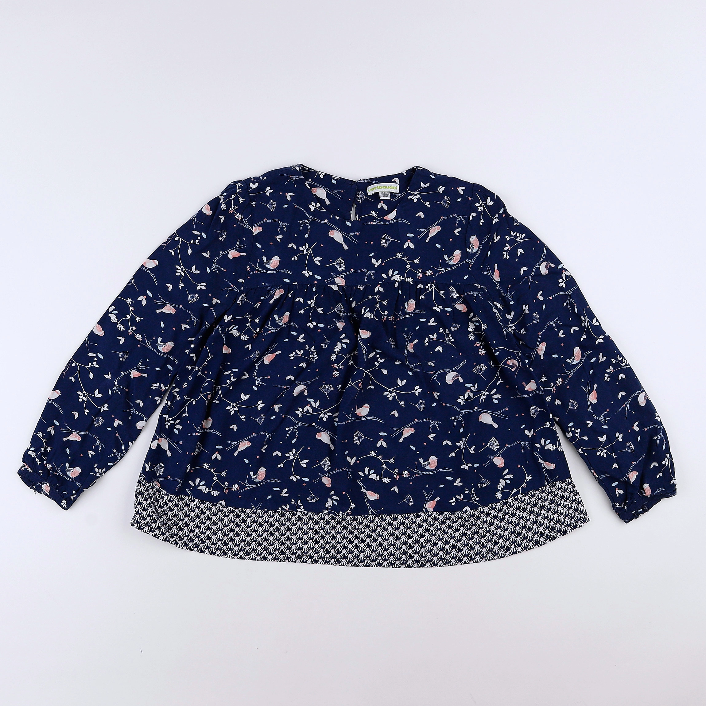 Vertbaudet - blouse bleu - 8 ans