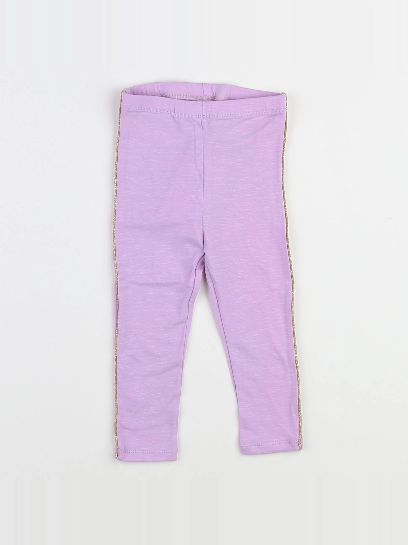 Soft Gallery - legging violet, or (neuf) - 12 mois