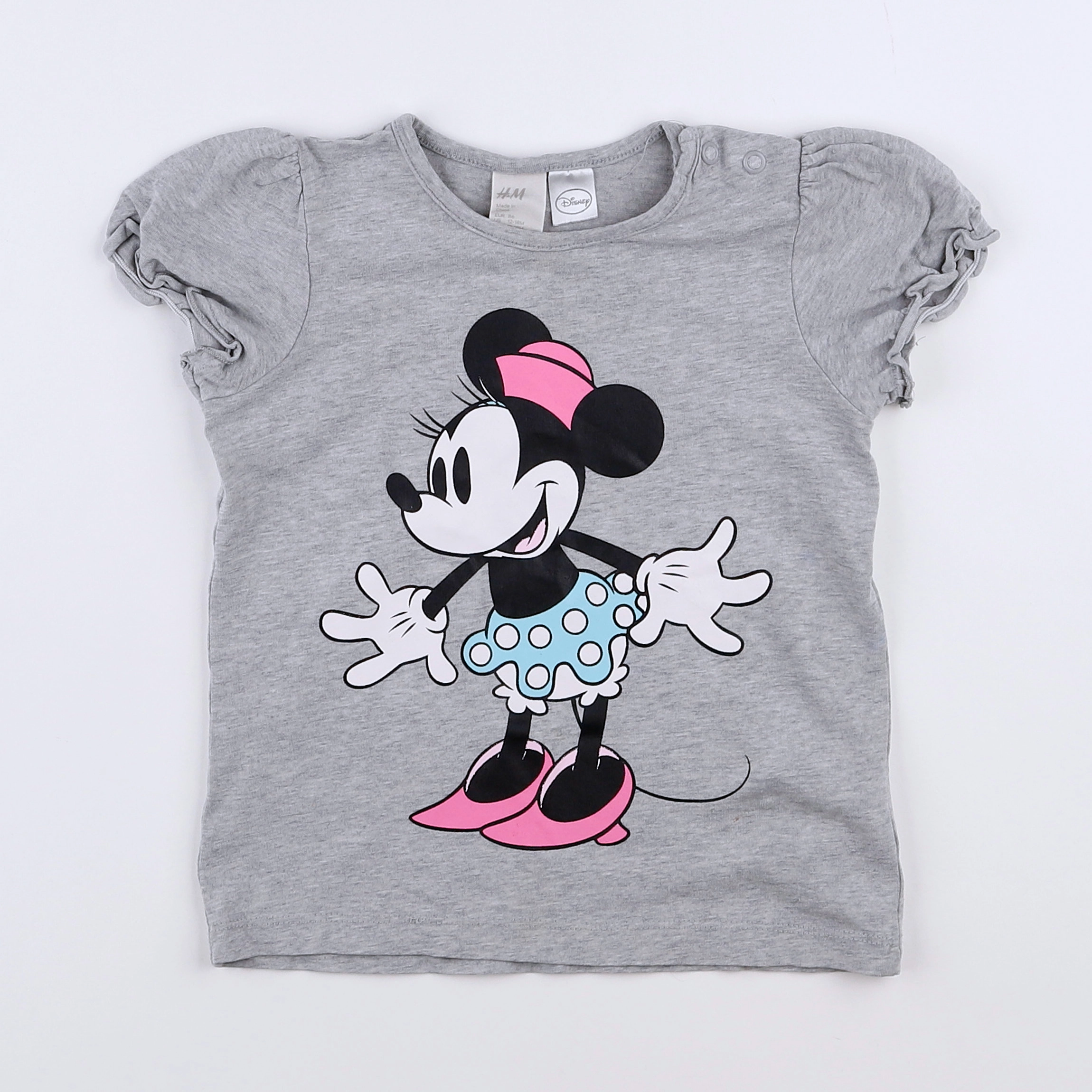 H&M - tee-shirt gris - 12/18 mois