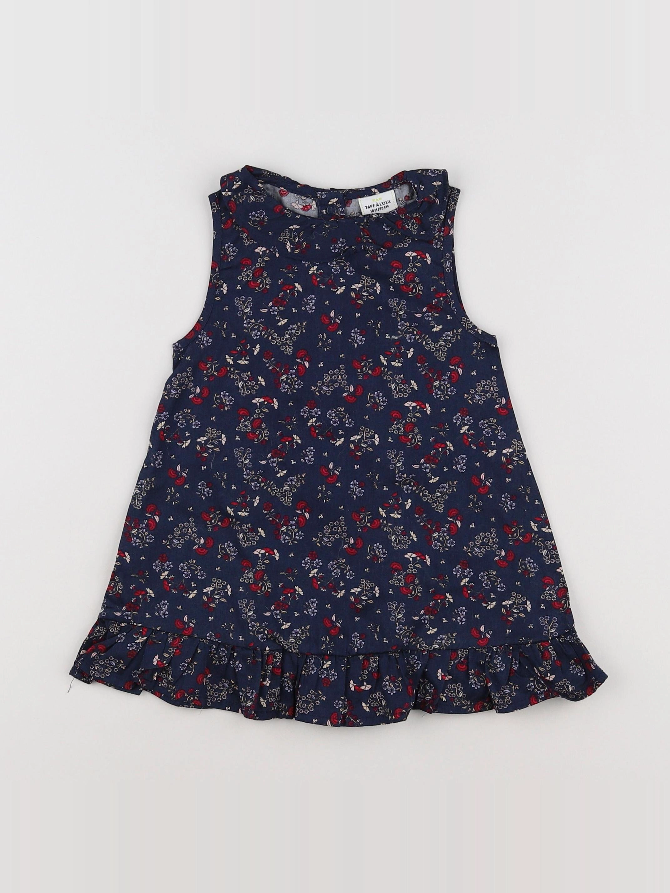 Tape à l'oeil - robe bleu, multicolore - 18 mois