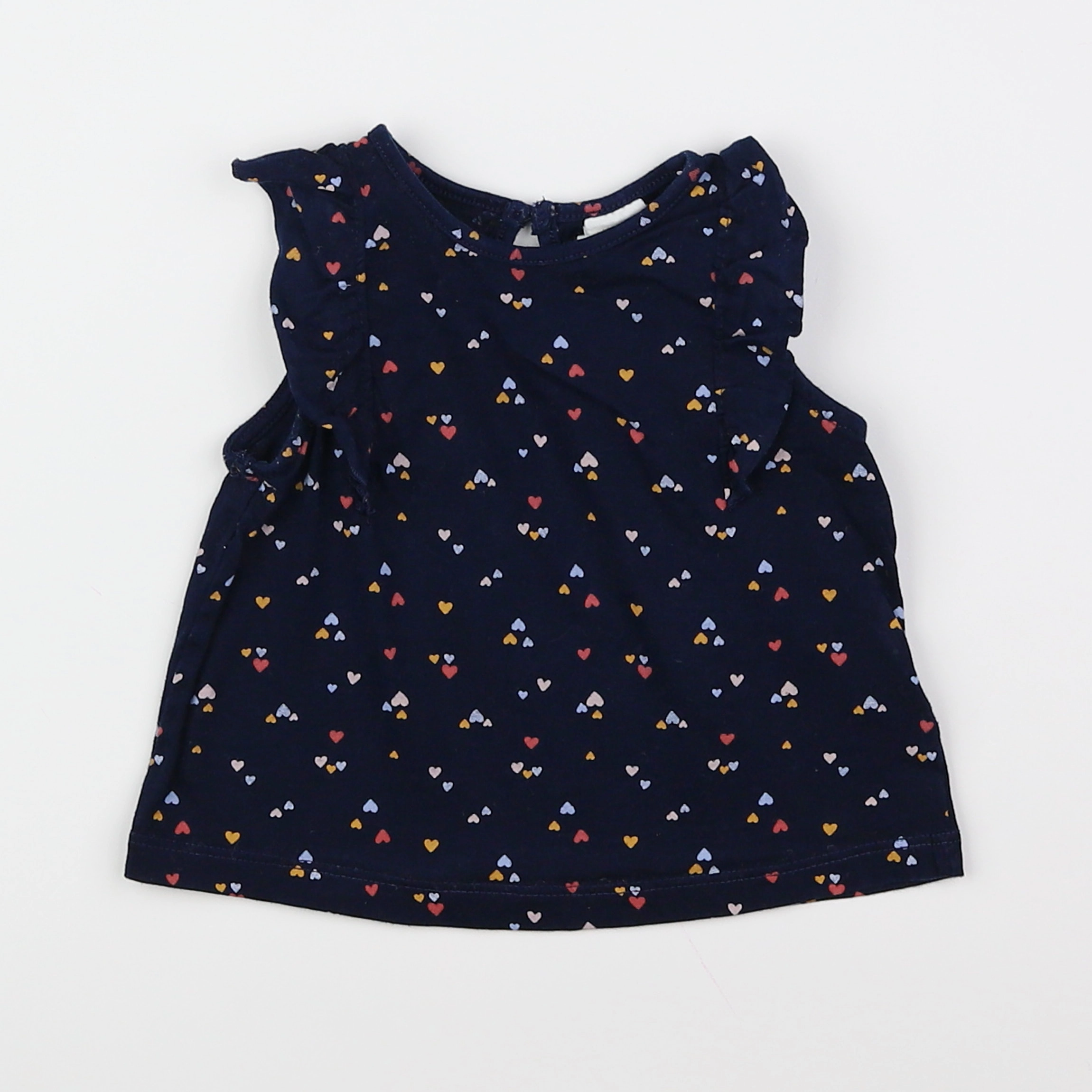 H&M - tee-shirt bleu - 6 mois