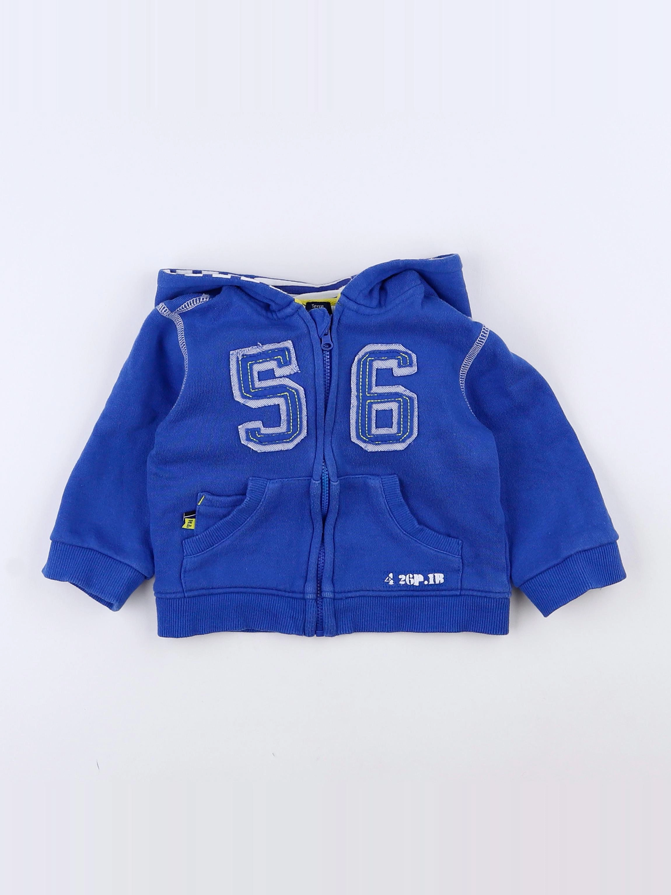 Terre de marins - sweat bleu - 12 mois