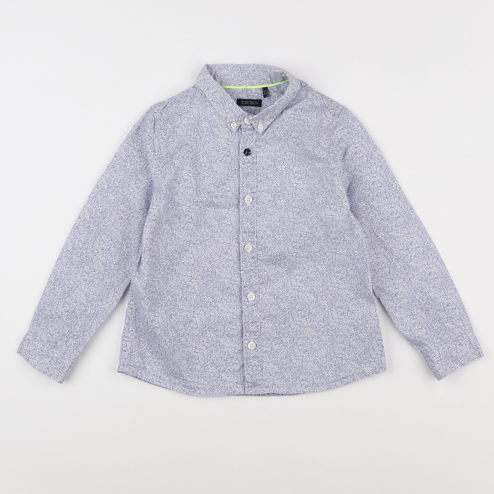 IKKS - chemise bleu, blanc - 4 ans