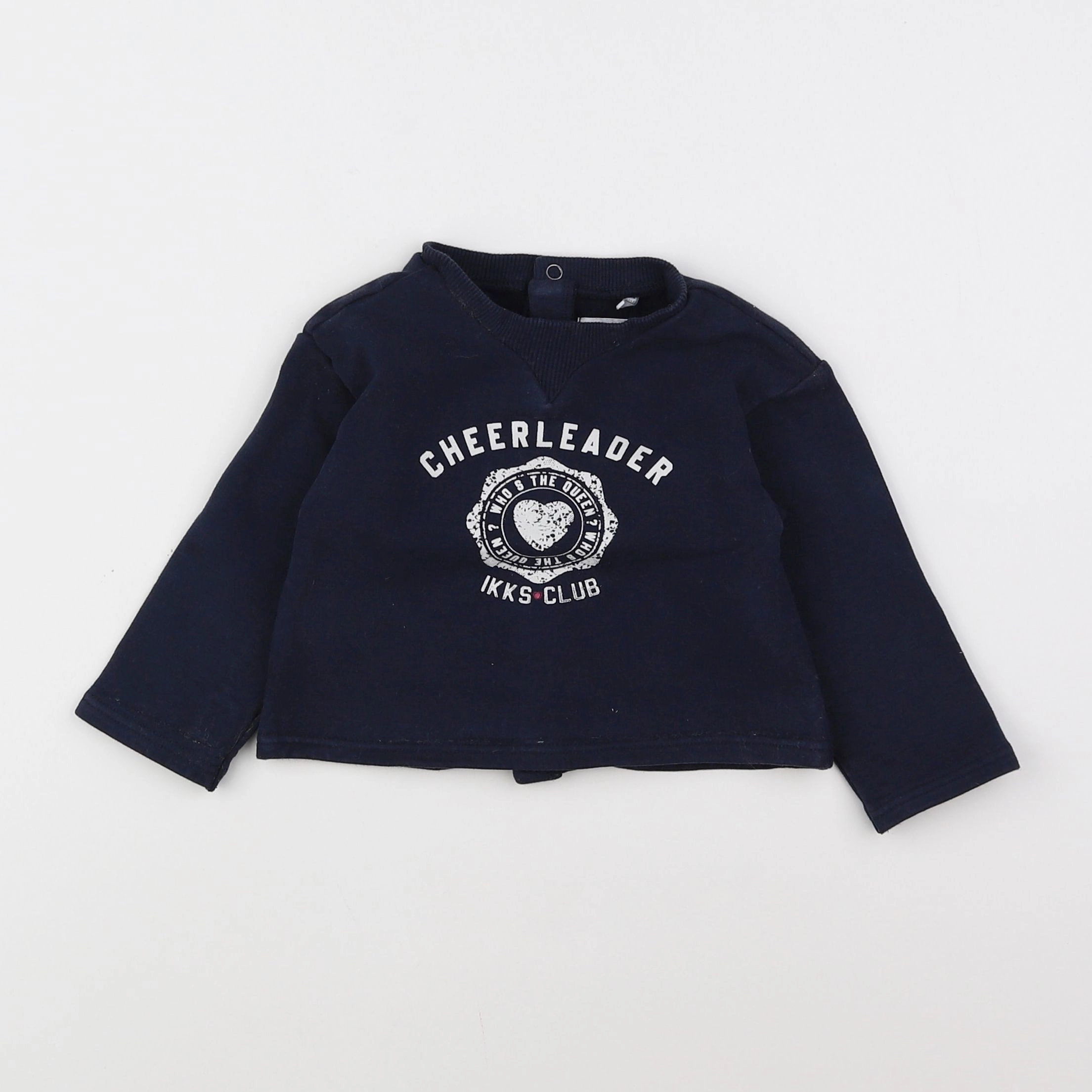 IKKS - sweat bleu - 18 mois