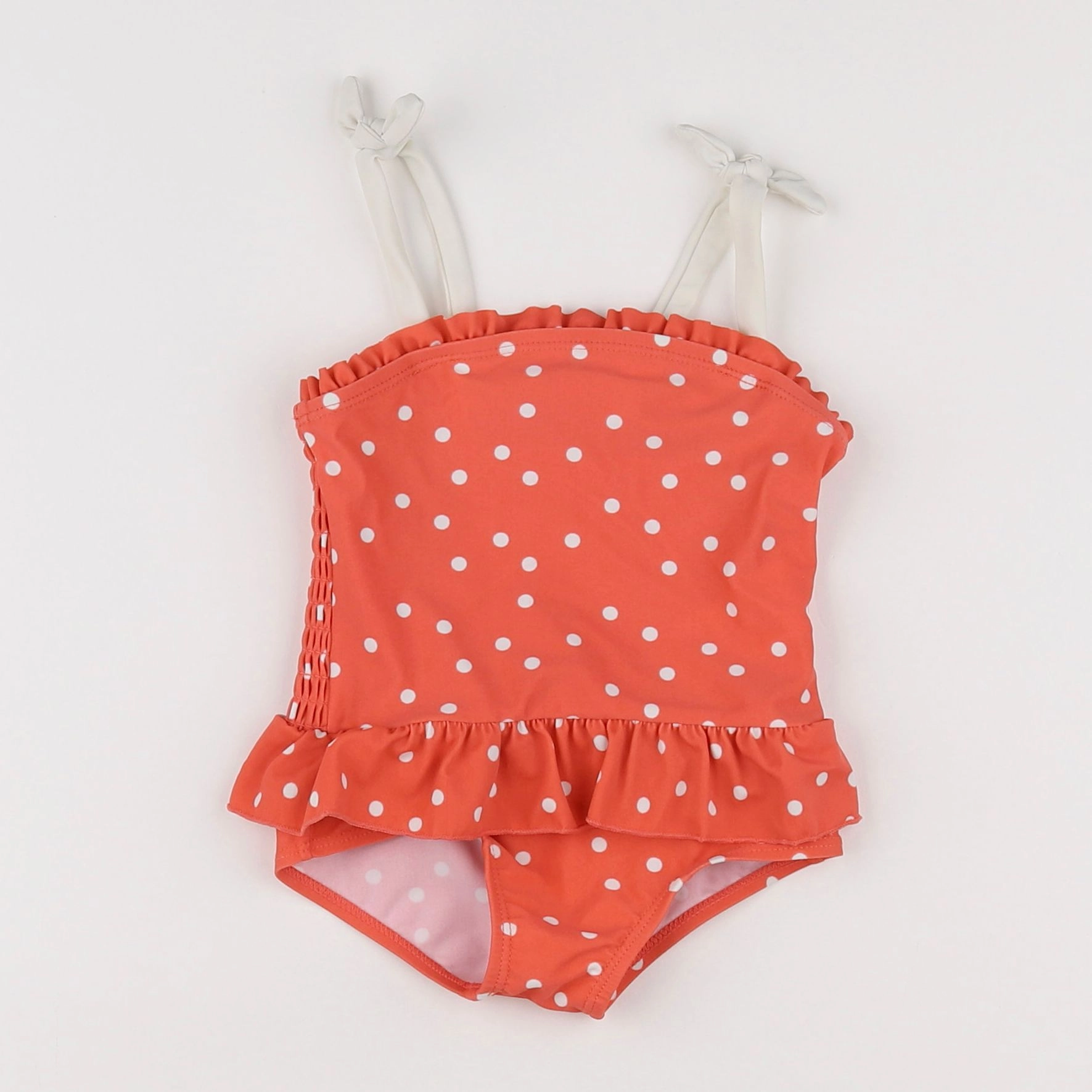 Vertbaudet - maillot de bain orange - 12 mois