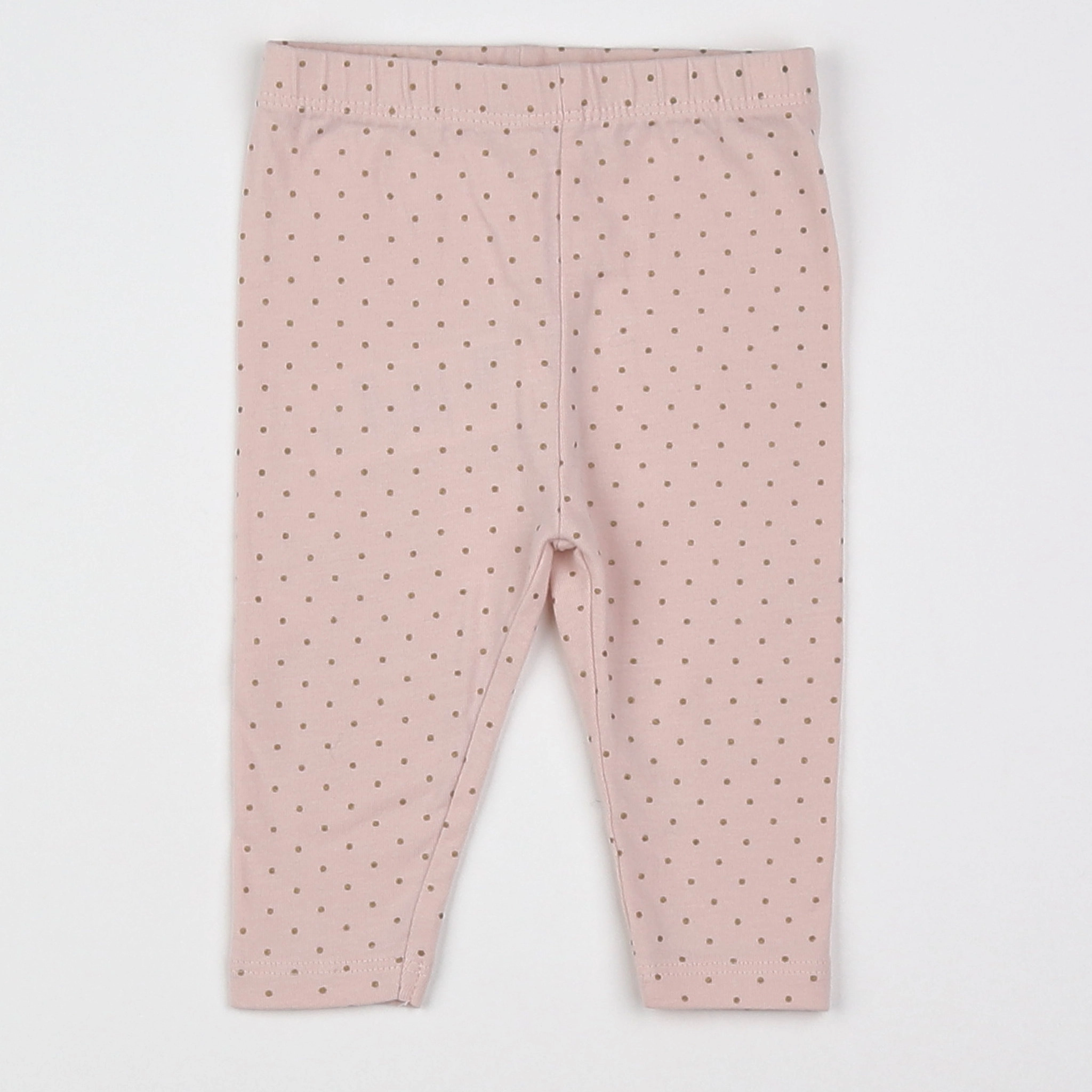 Vertbaudet - legging or, rose - 3 mois