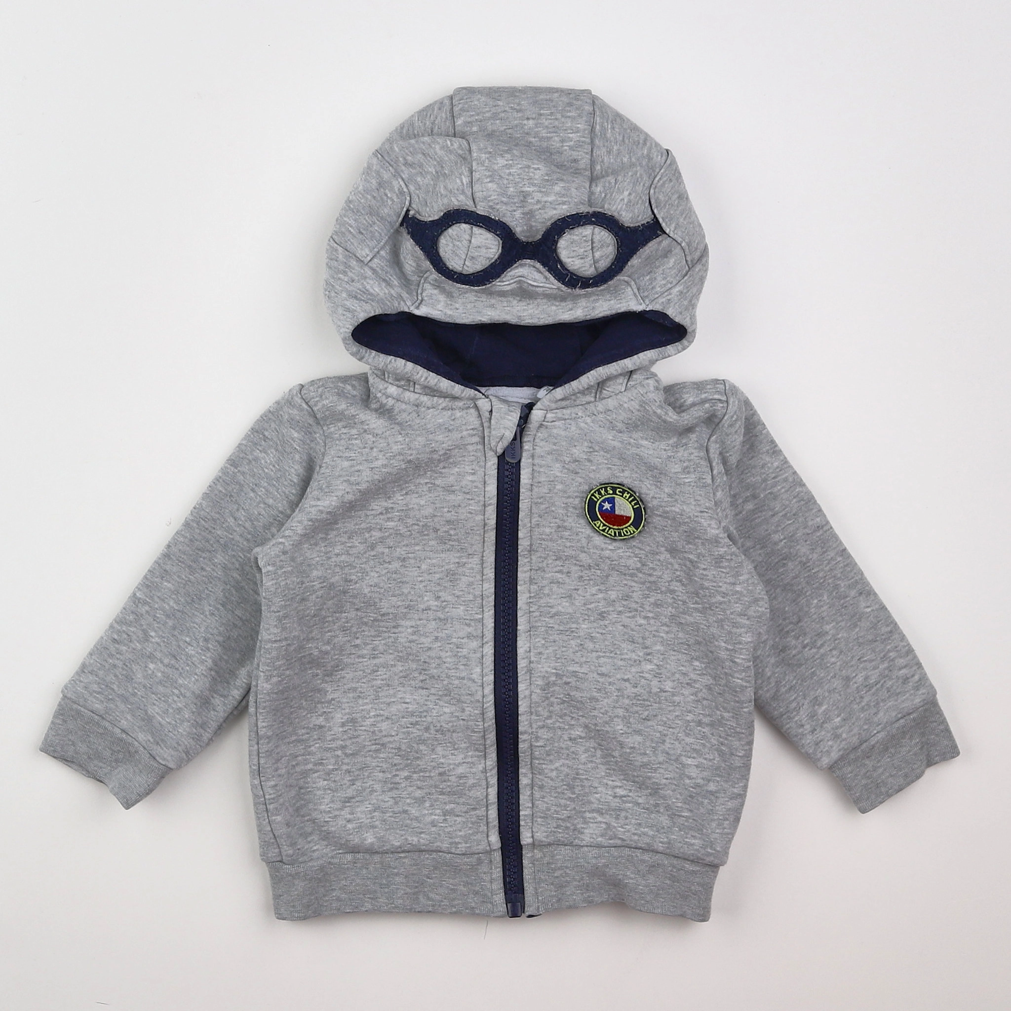 IKKS - sweat gris - 12 mois