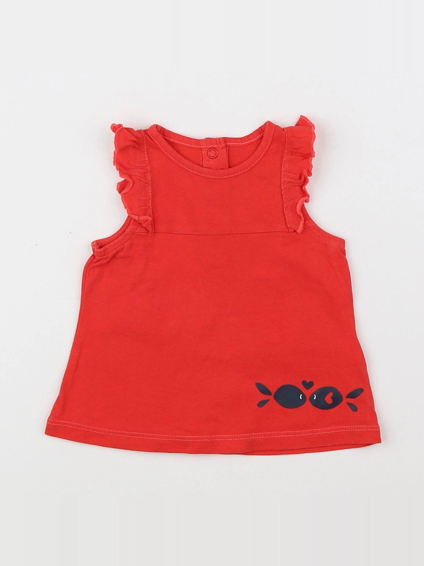 La Redoute - robe rouge - 3 mois