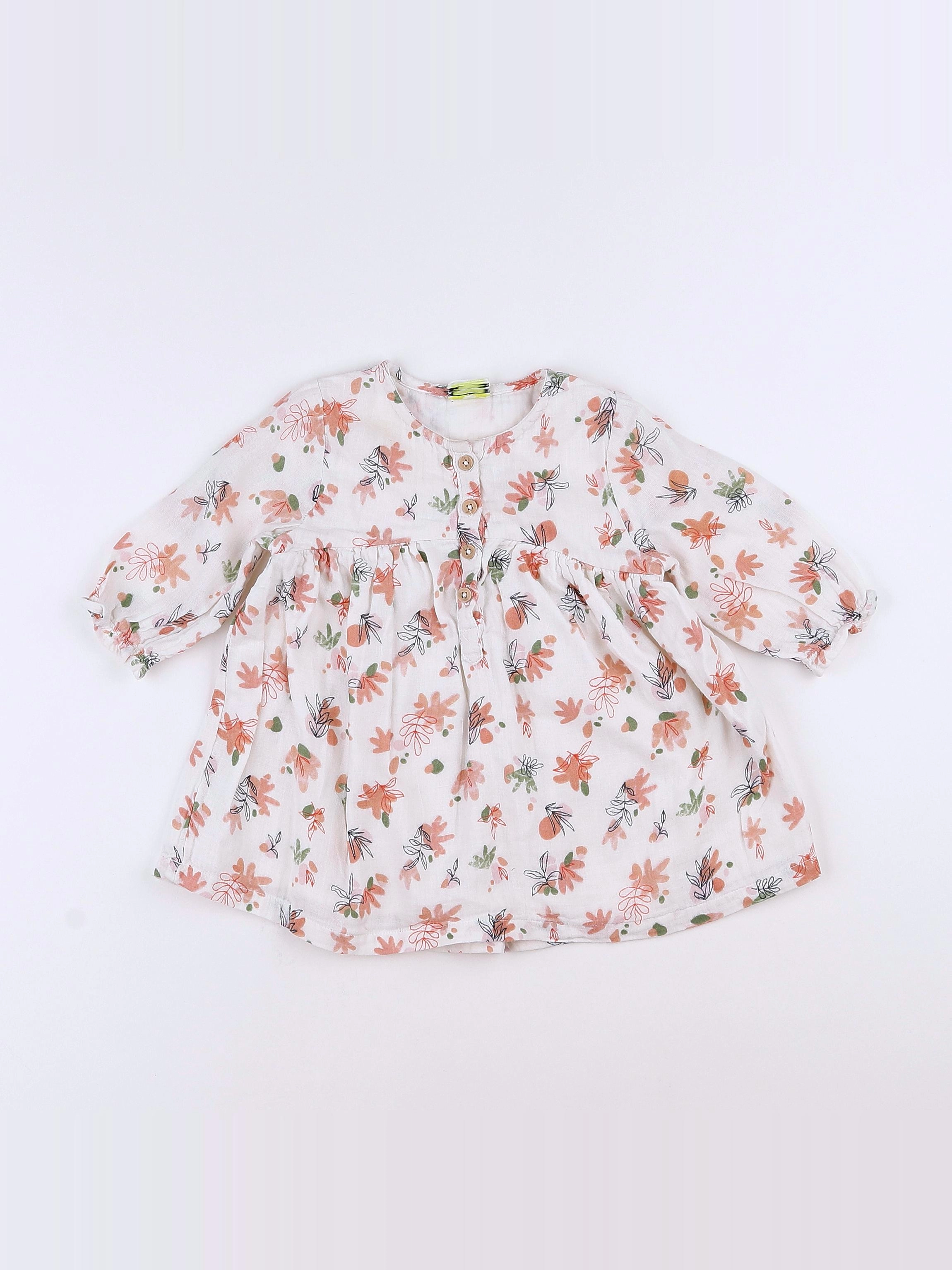 Tape à l'oeil - robe multicolore - 12 mois