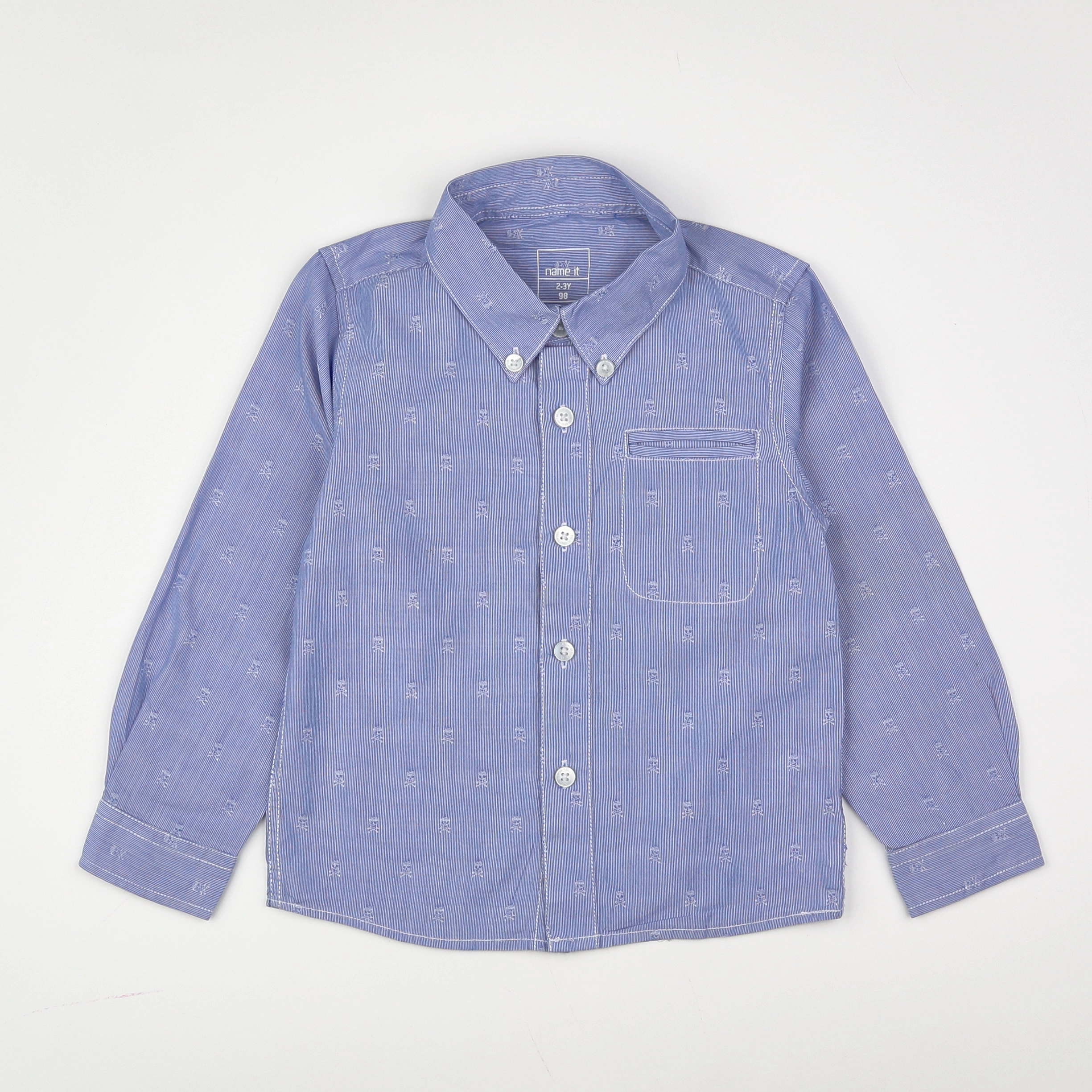 Name it - chemise bleu - 2/3 ans