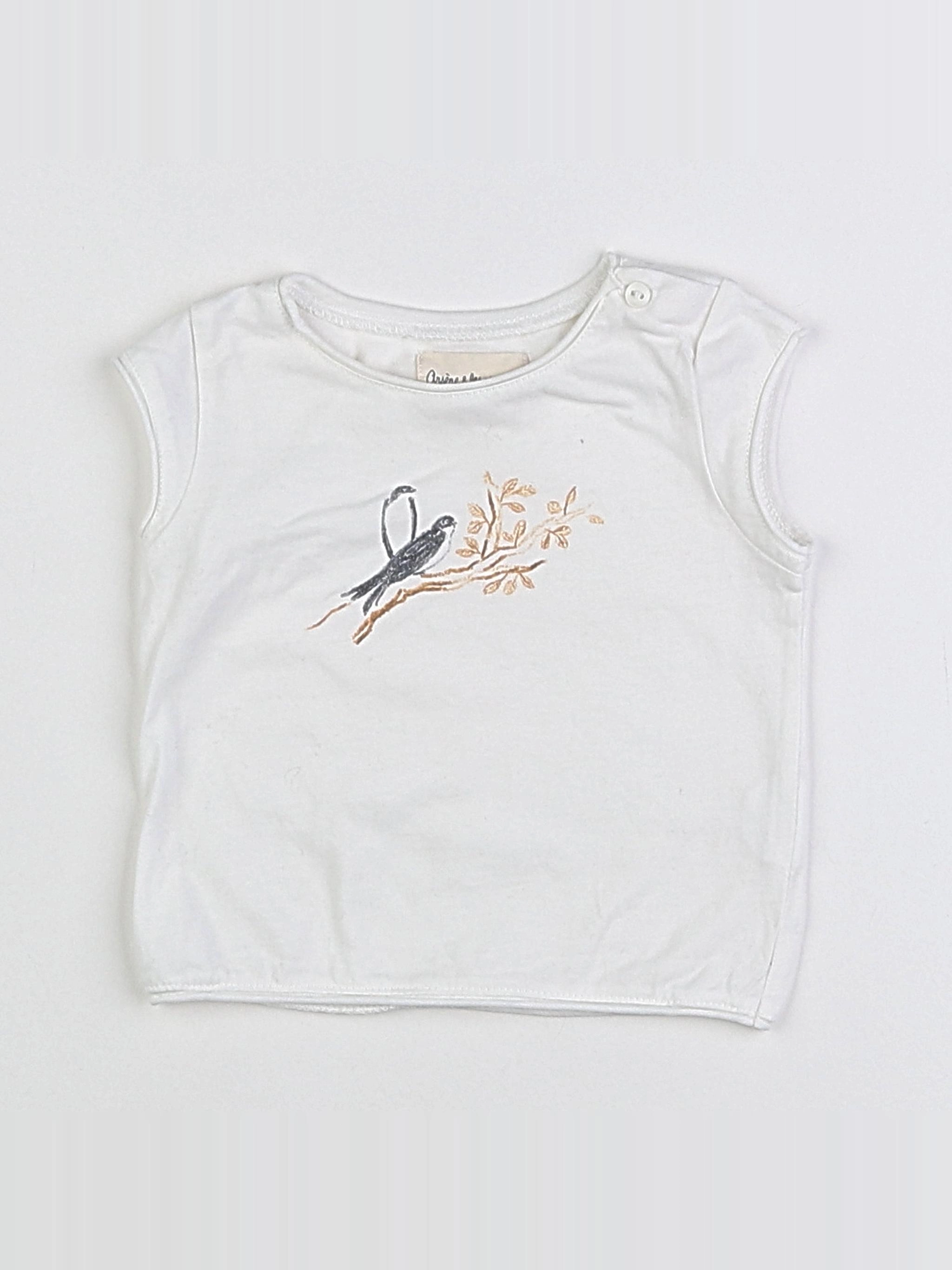 Arsène et les pipelettes - tee-shirt blanc - 6 mois