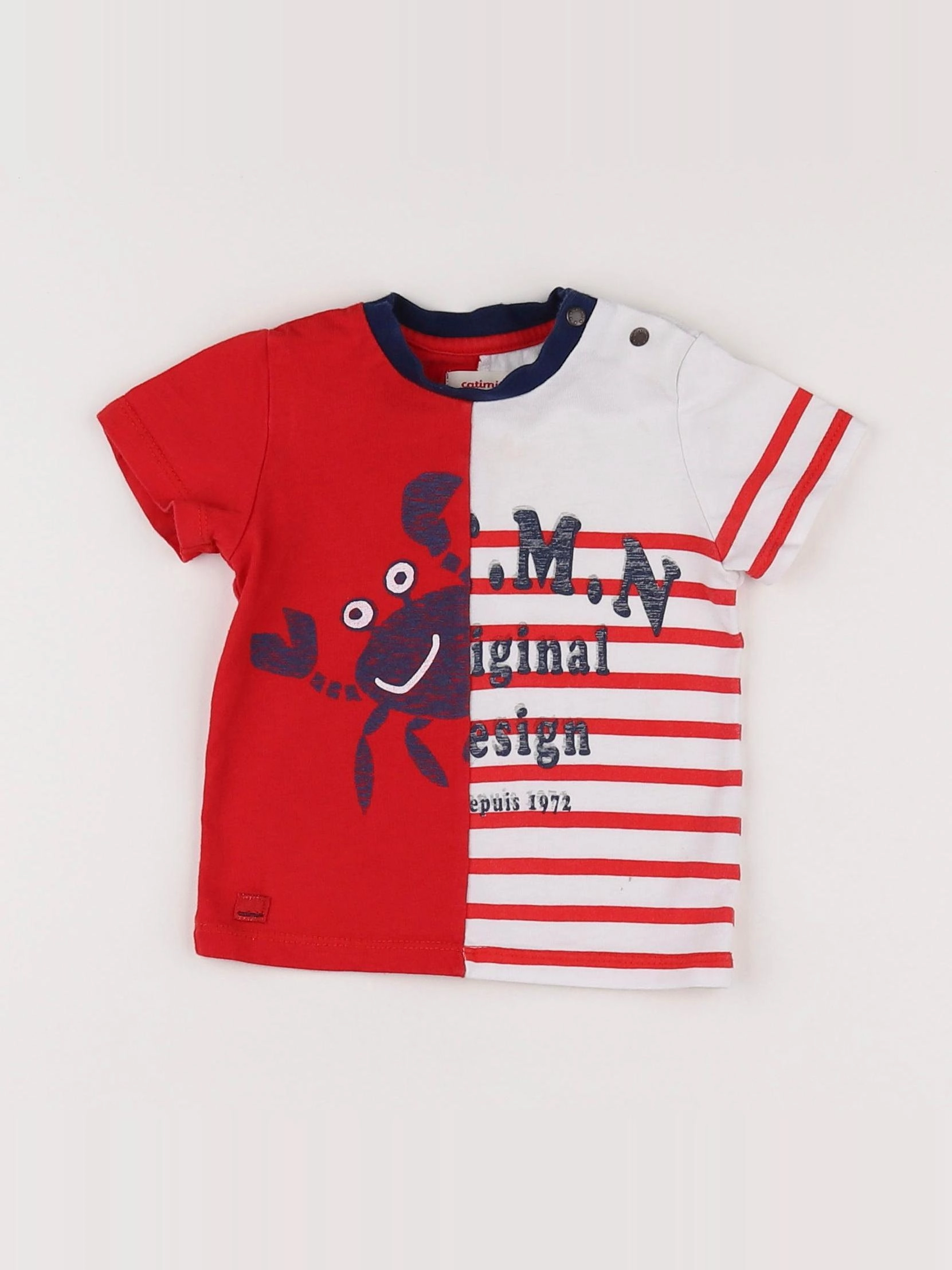 Catimini - tee-shirt rouge - 9 mois