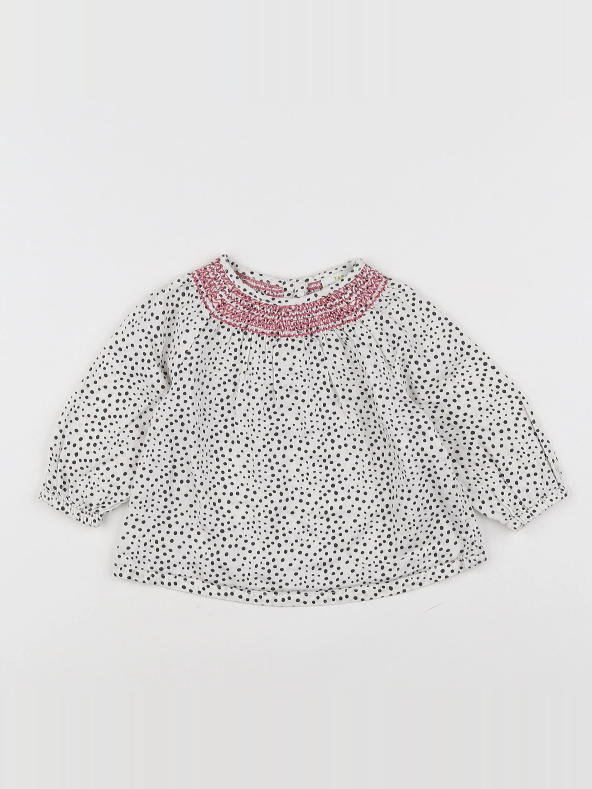 Tape à l'oeil - blouse beige, noir, rose - 3 mois