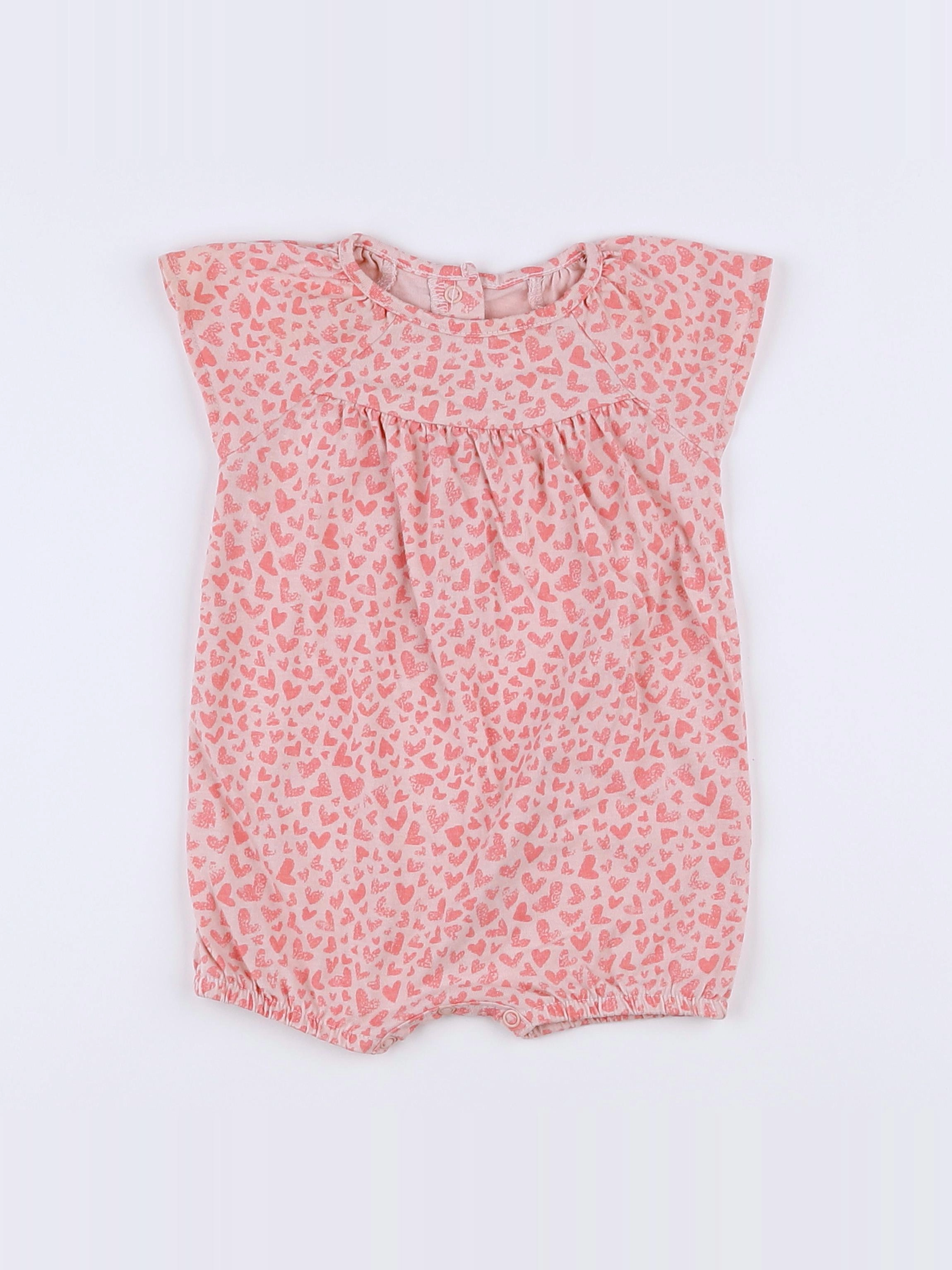 Vertbaudet - combinaison rose - 3 mois