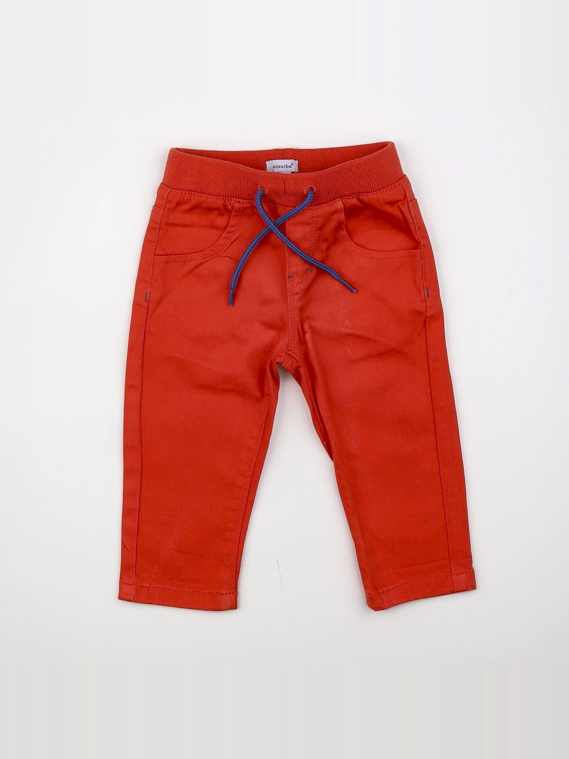 Absorba - pantalon rouge - 9 mois