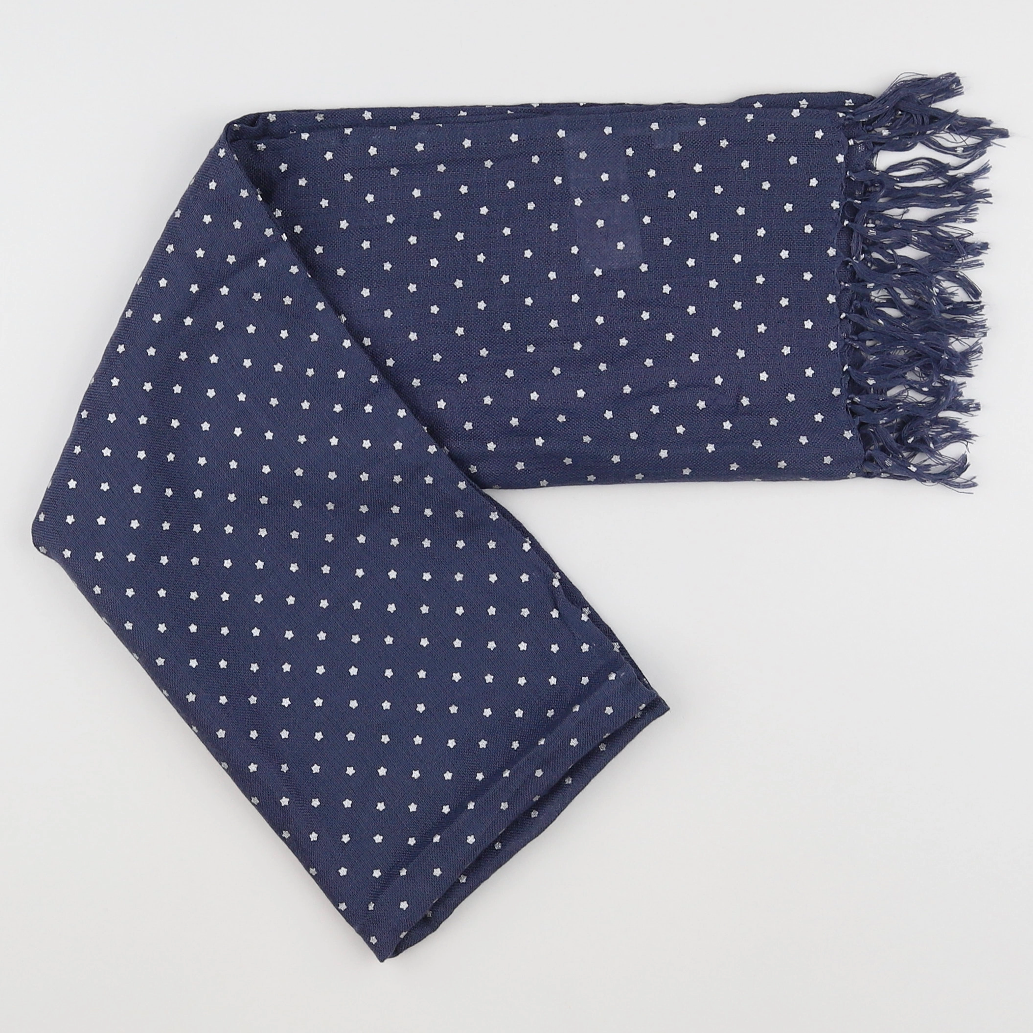 Vertbaudet - foulard bleu, argent - 5/8 ans