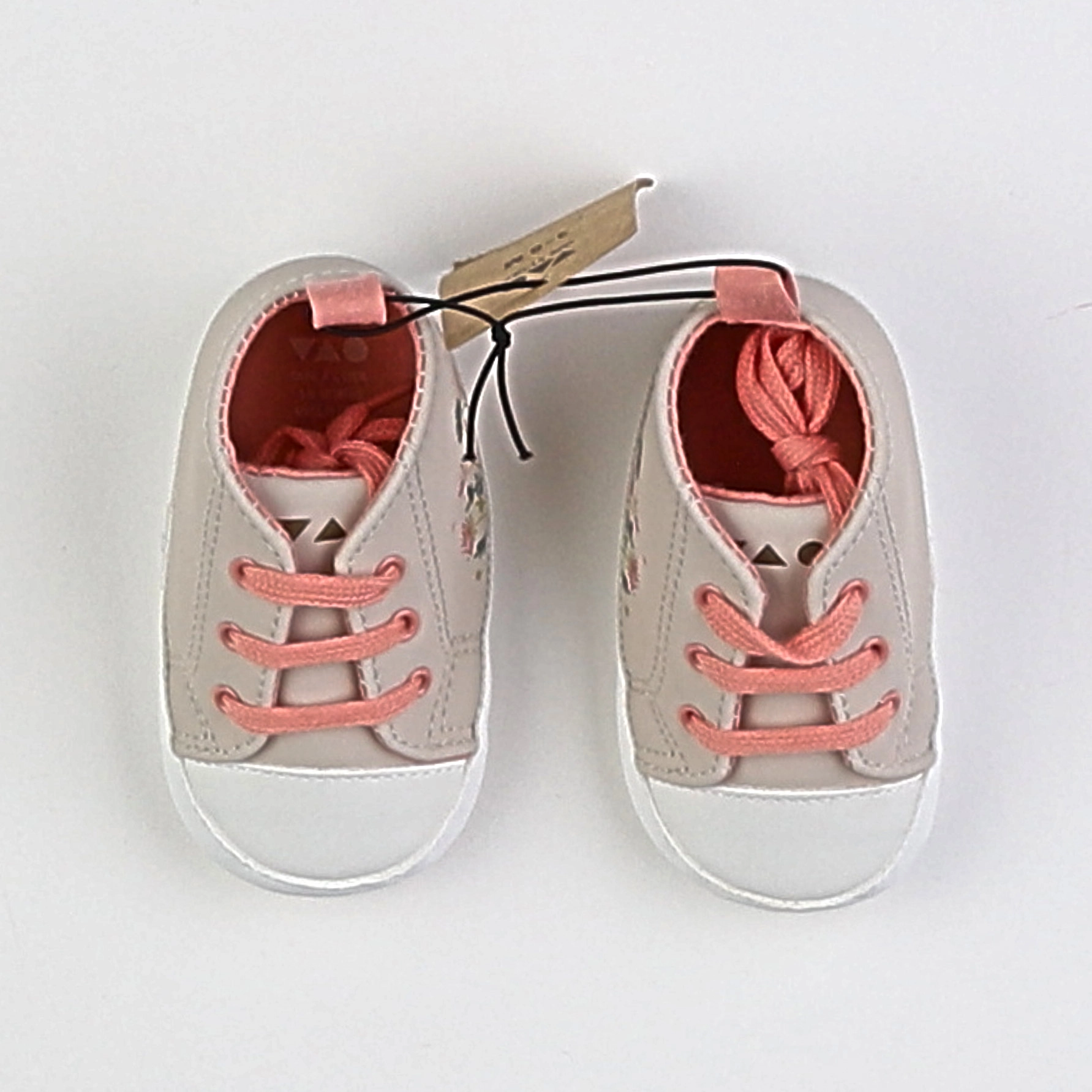 Tape à l'oeil - chaussons beige, rose - pointure 17