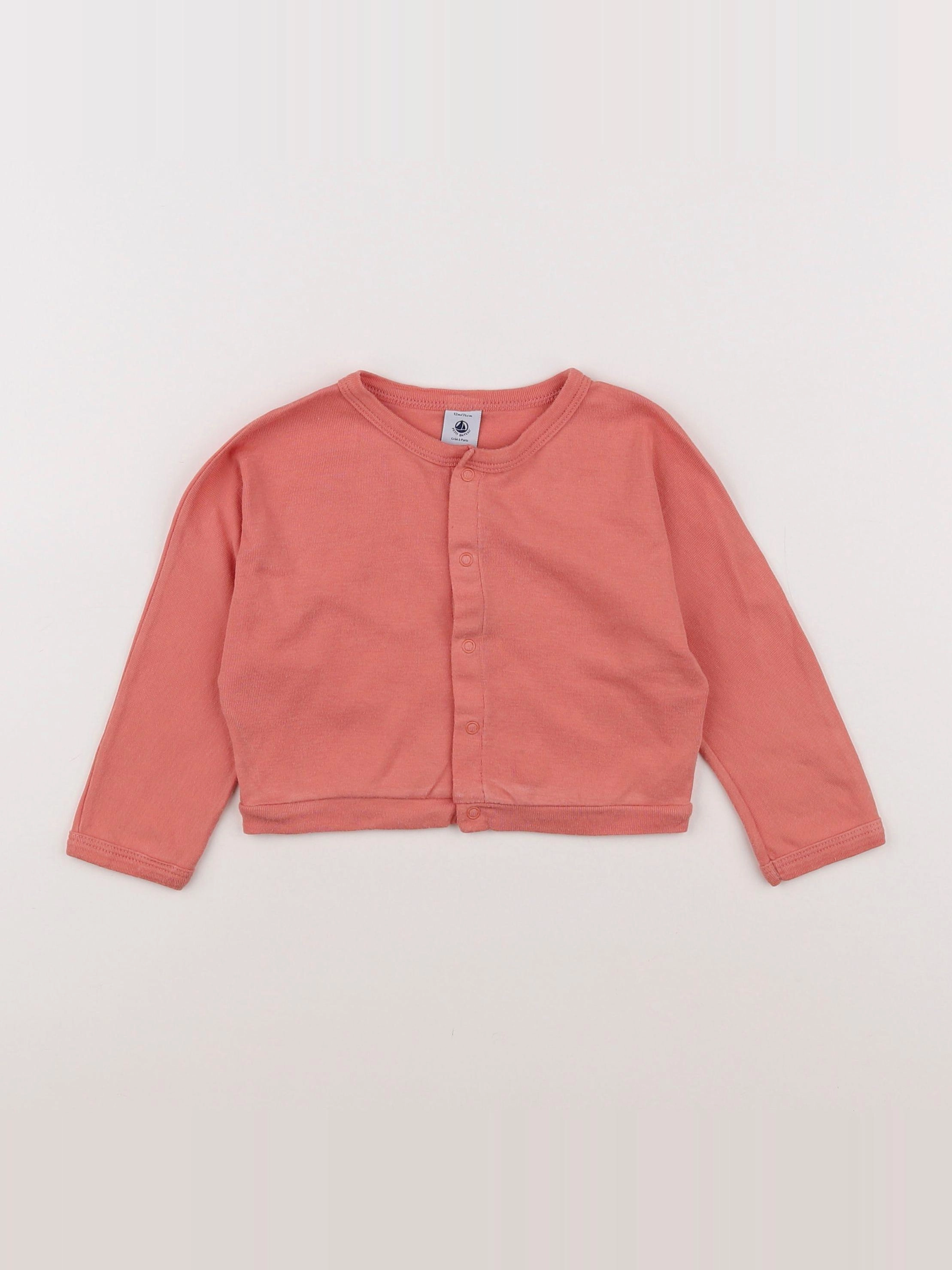 Petit Bateau - tee-shirt rose - 12 mois