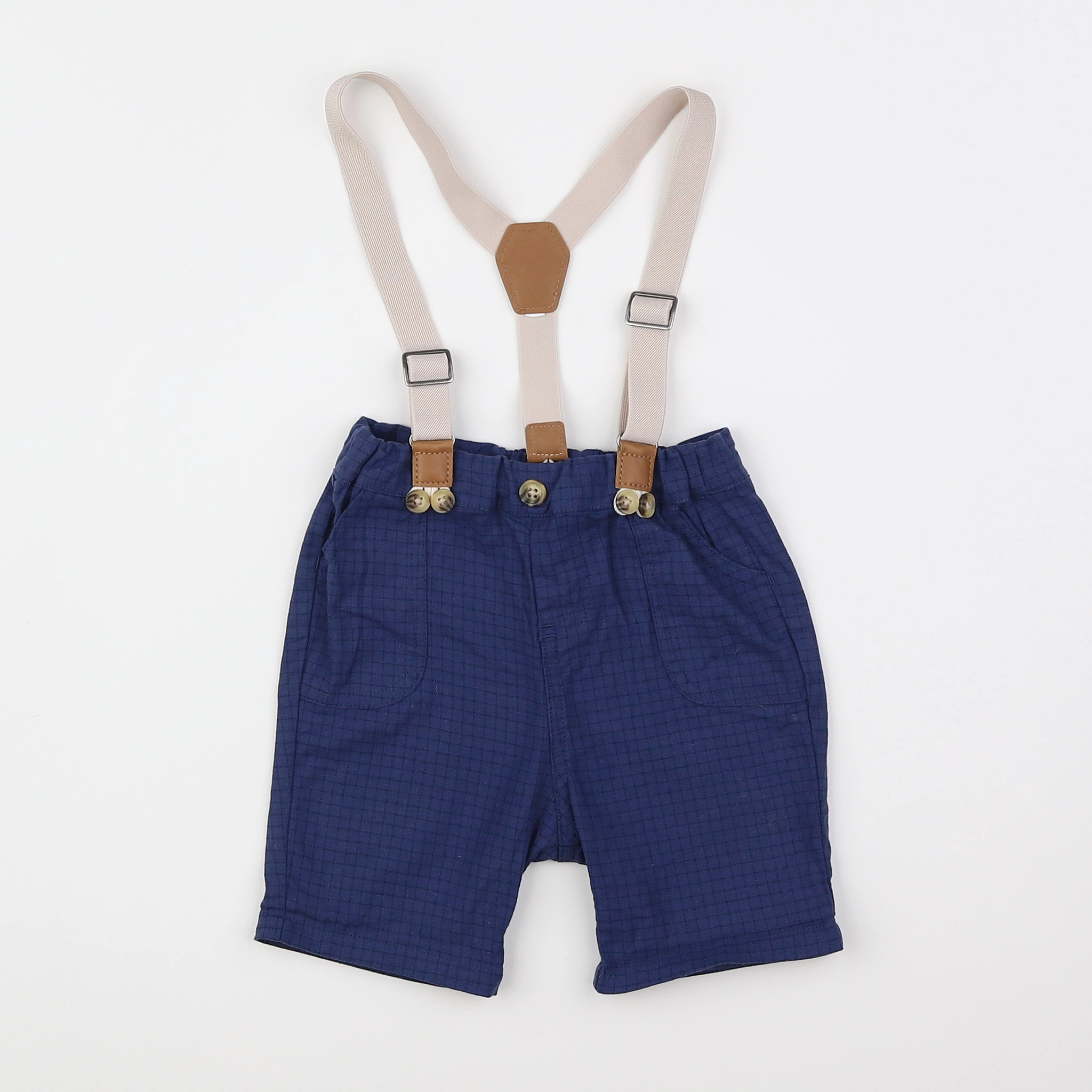 Tape à l'oeil - short bleu - 12 mois