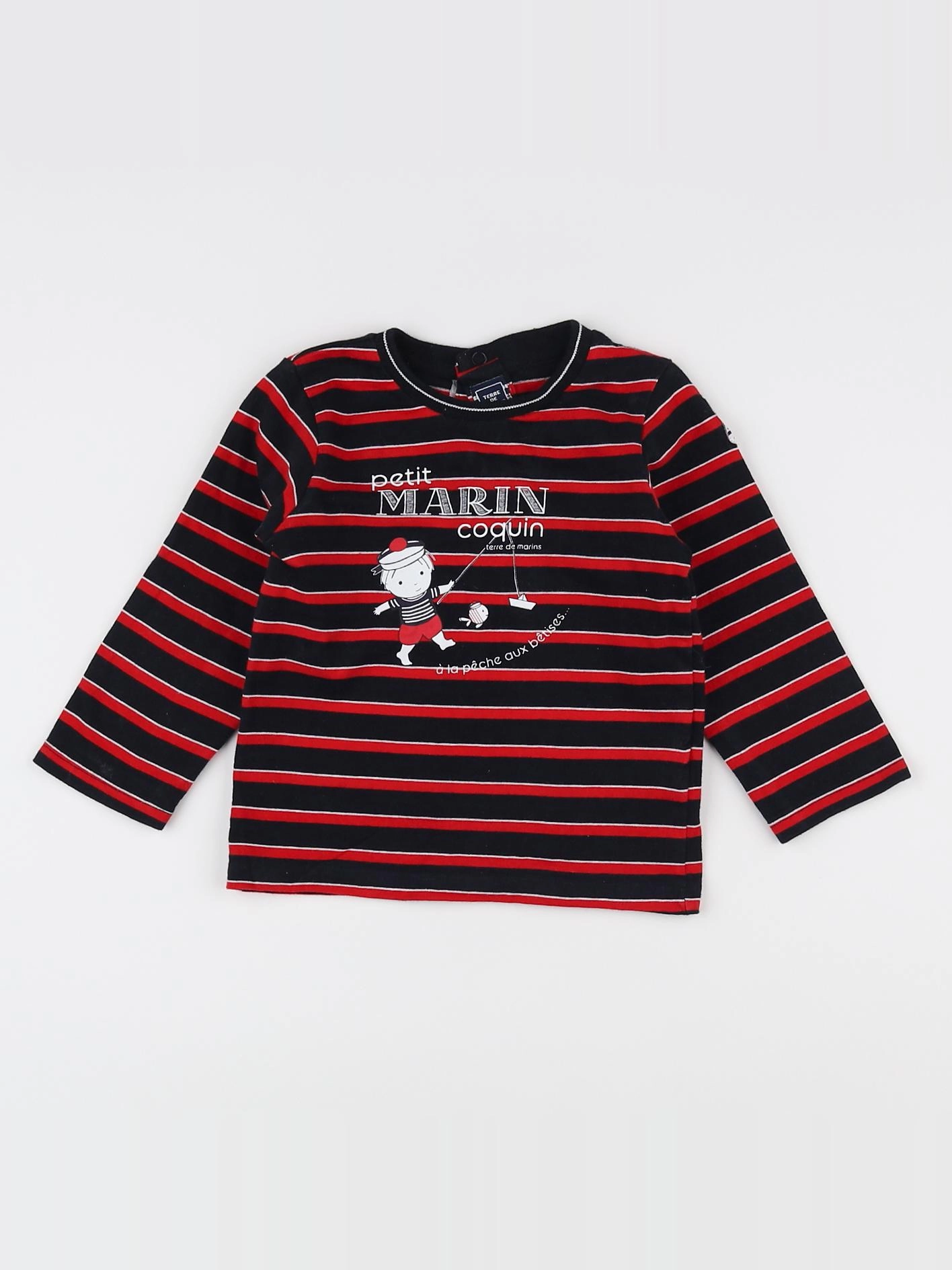 Terre de marins - tee-shirt noir - 18 mois