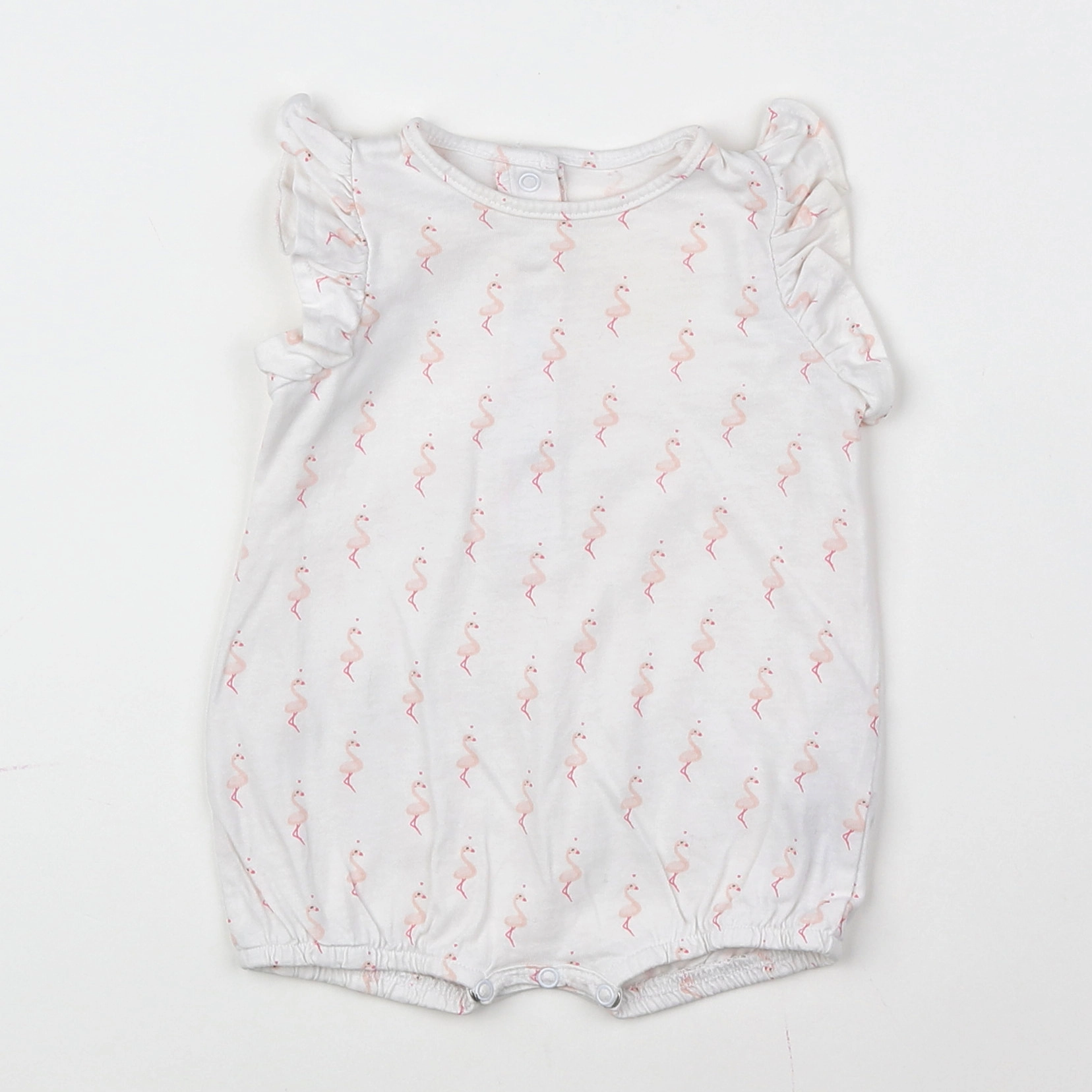 Vertbaudet - pyjama coton blanc - 3 mois