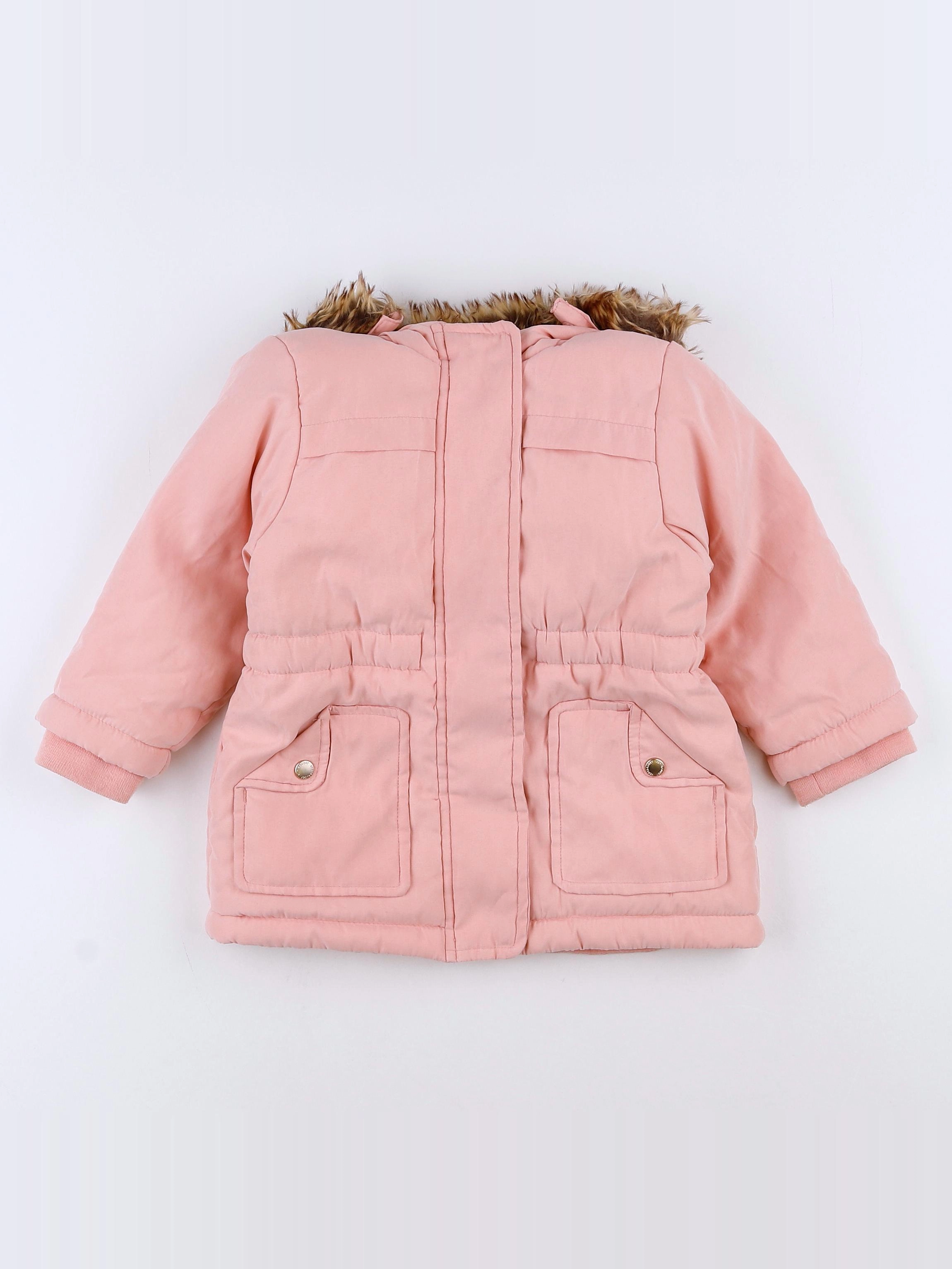Vertbaudet - parka rose - 2 ans