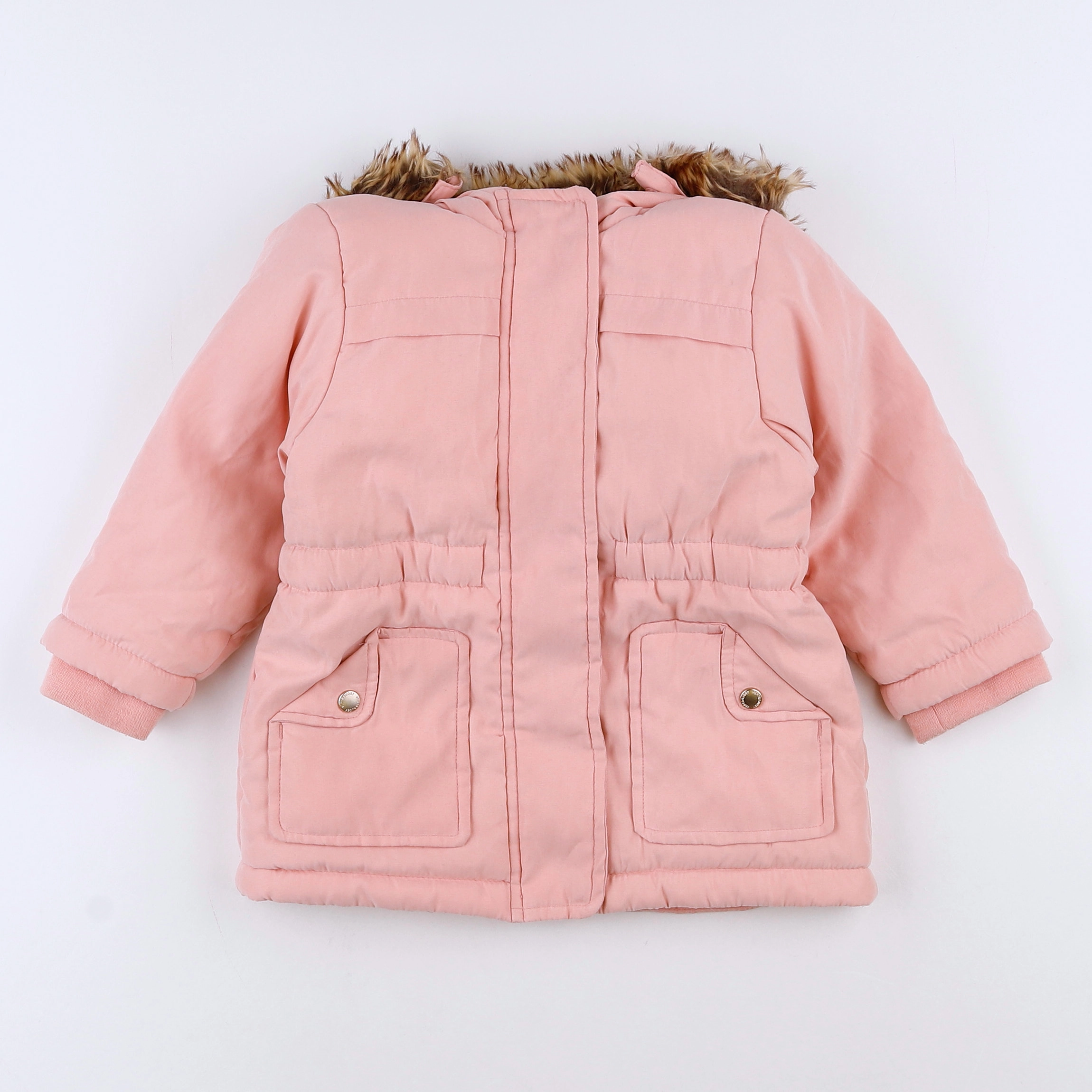 Vertbaudet - parka rose - 2 ans