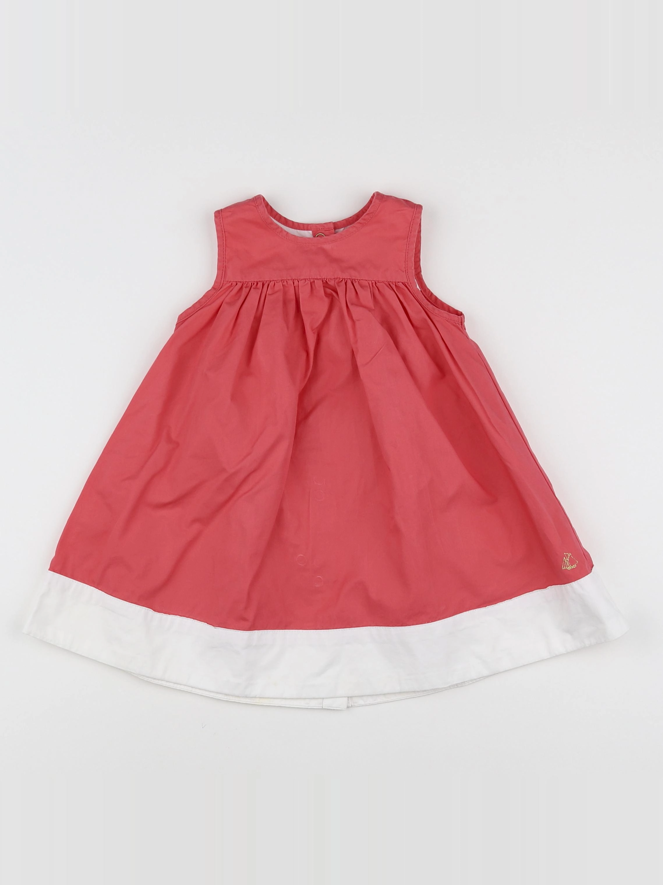 Petit Bateau - robe rose - 12 mois