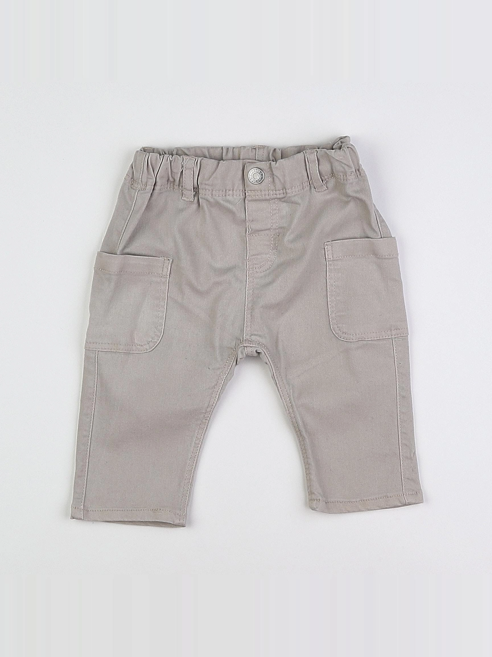 H&M - pantalon beige - 3/6 mois