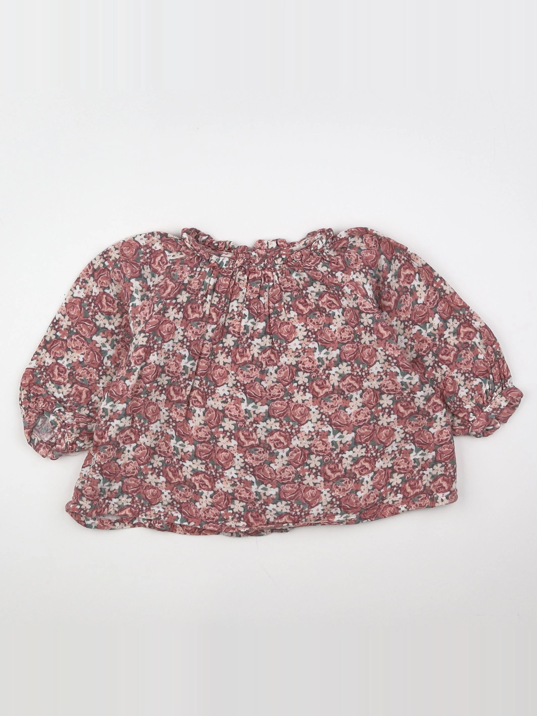 Vertbaudet - blouse rose - 9 mois