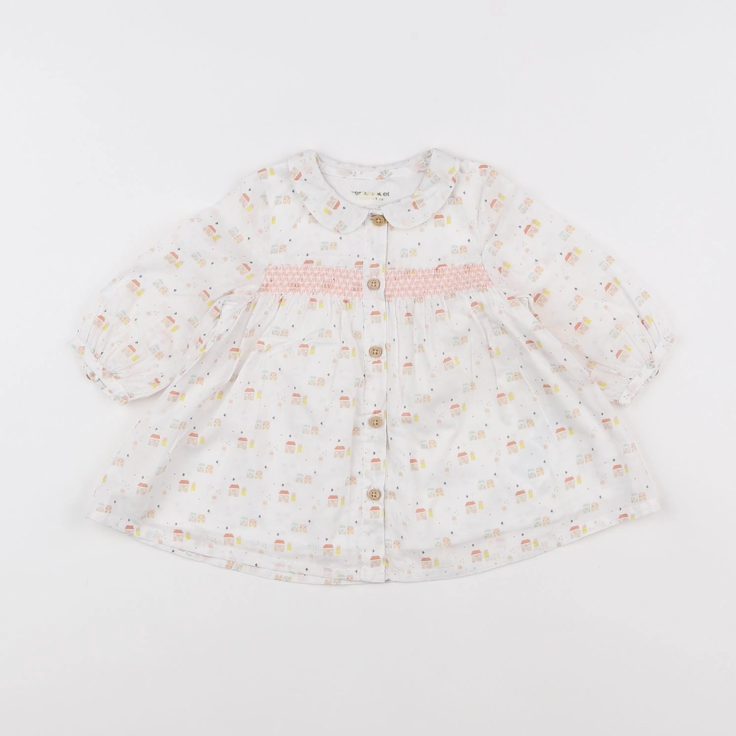 Vertbaudet - robe blanc - 3 mois