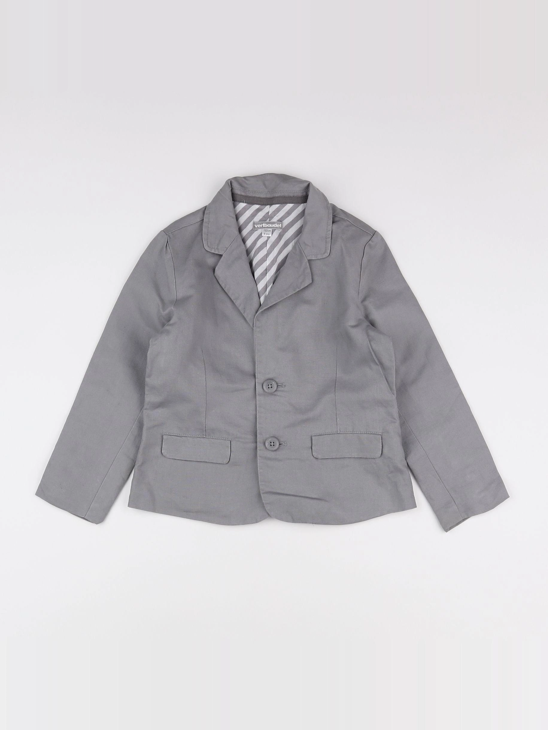 Vertbaudet - veste taupe - 4 ans